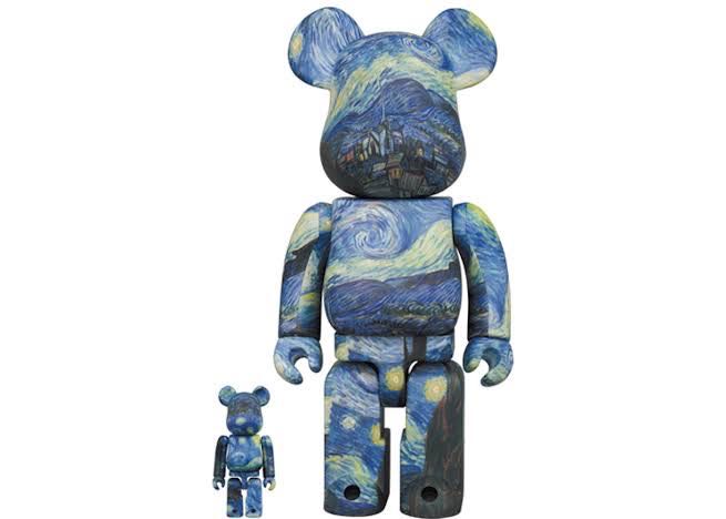 Bearbrick Vincent van Gogh The Starry Night 100% & 400% Set