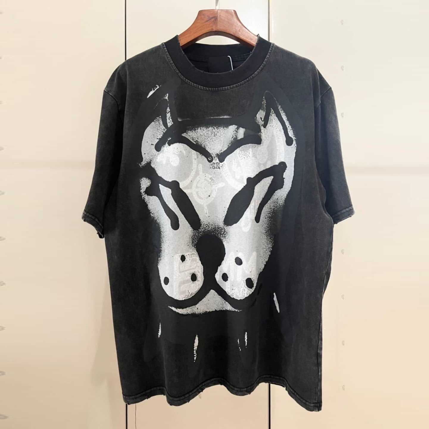 GIVENCHY X CHITO SIGNATURE GRAFFITI TAG ROTTWEILER PRINT OVERSIZED COTTON-JERSEY T-SHIRT