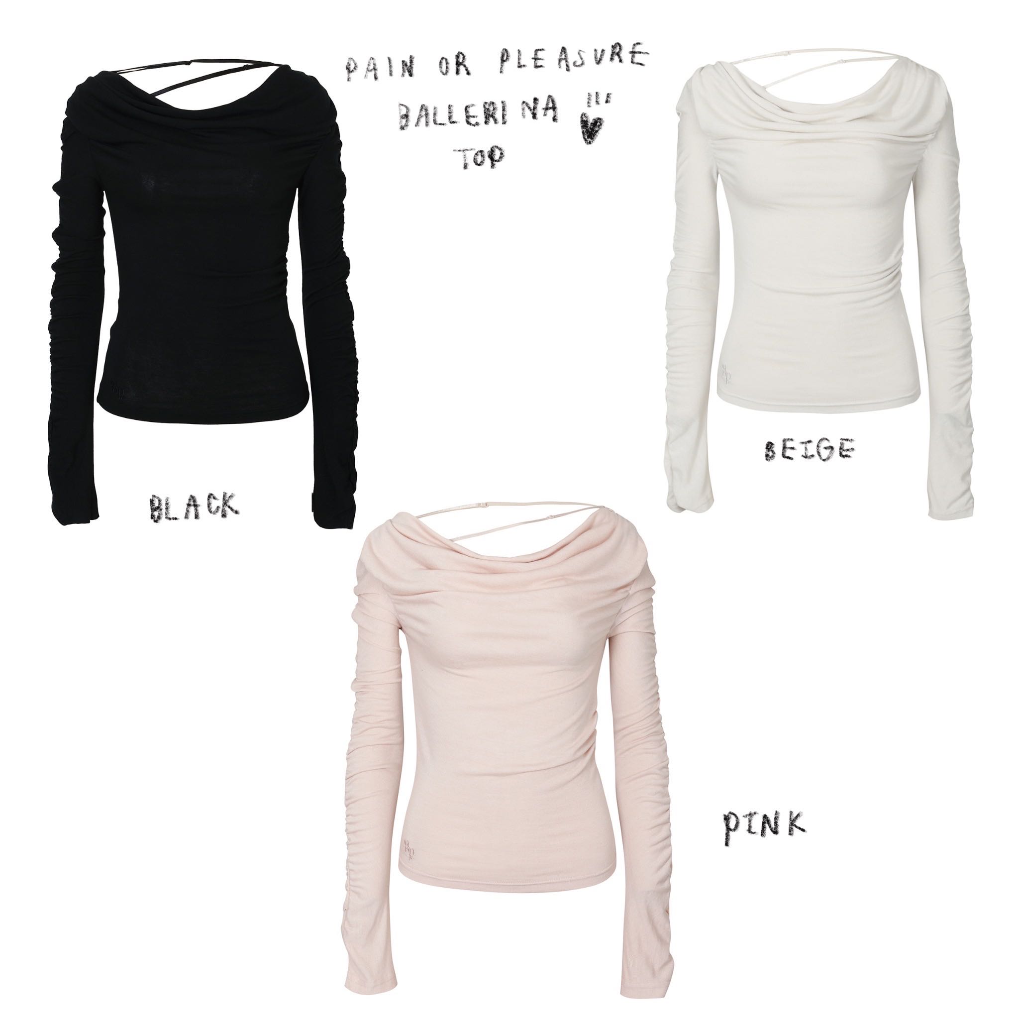 (PRE,รวมส่ง)  BALLERINA TOP / PAIN OR PLEASURE 