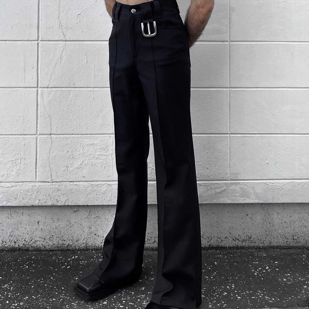 Pre-order Classic Buckle Flared Trousers