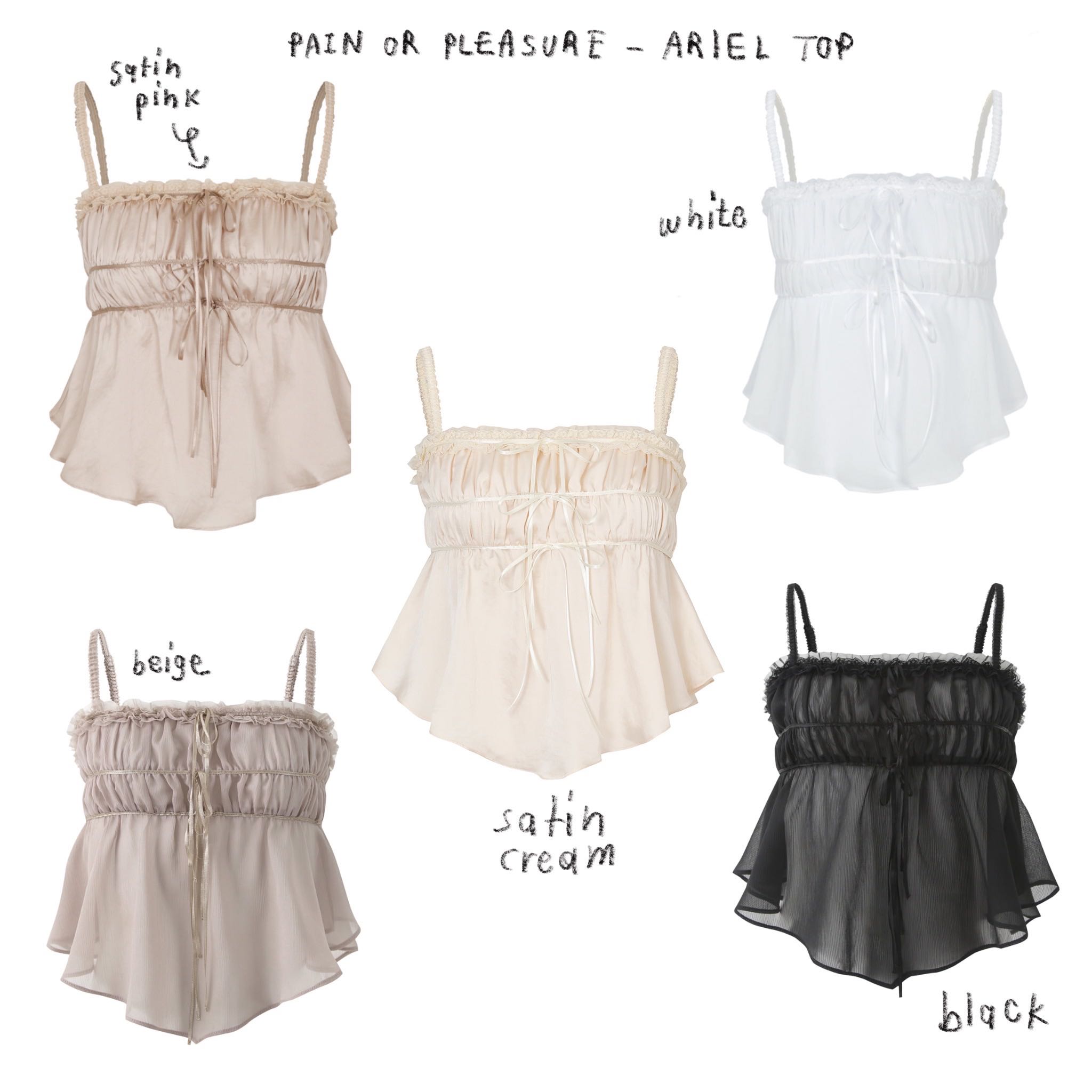 (PRE,รวมส่ง) ARIEL TOP /PAIN OR PLEASURE 