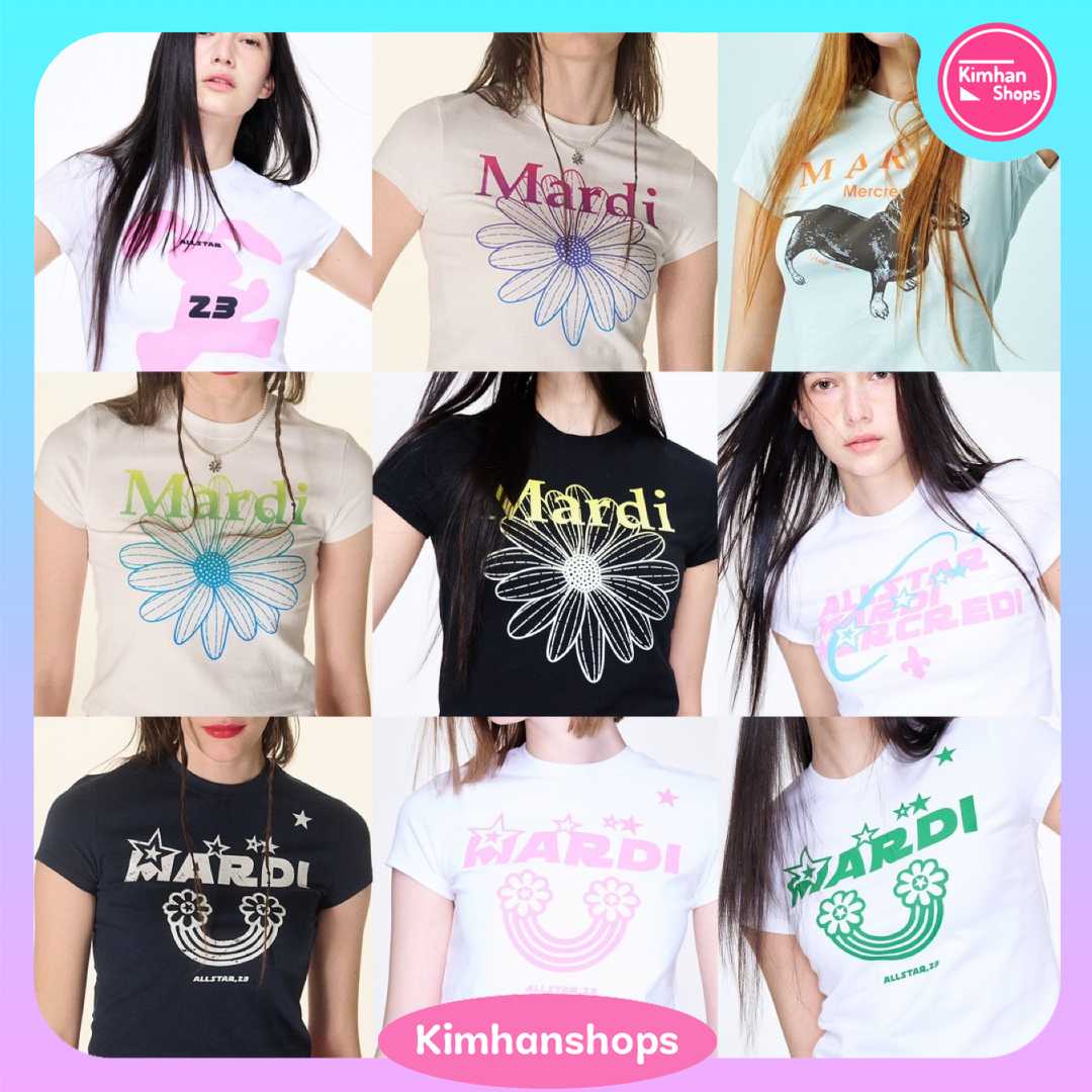 Mardi Mercredi Cropped Tshirt | LINE SHOPPING