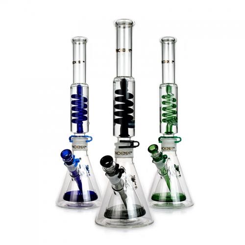 Phoenix Star  Glycerin Coil w/ Double Beaker Bong | 45 cm