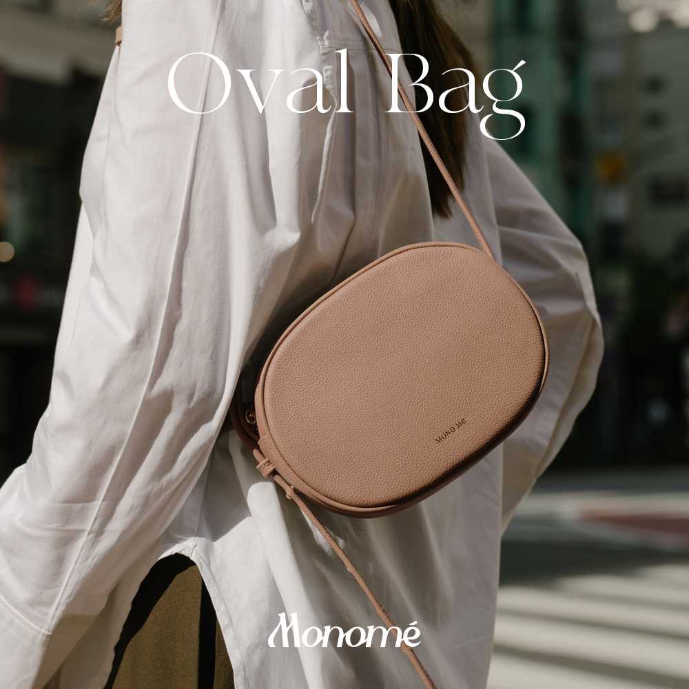 OVAL Bag  กระเป๋าสะพาย2 in 1  หนังวัวแท้ MONOMEBKK