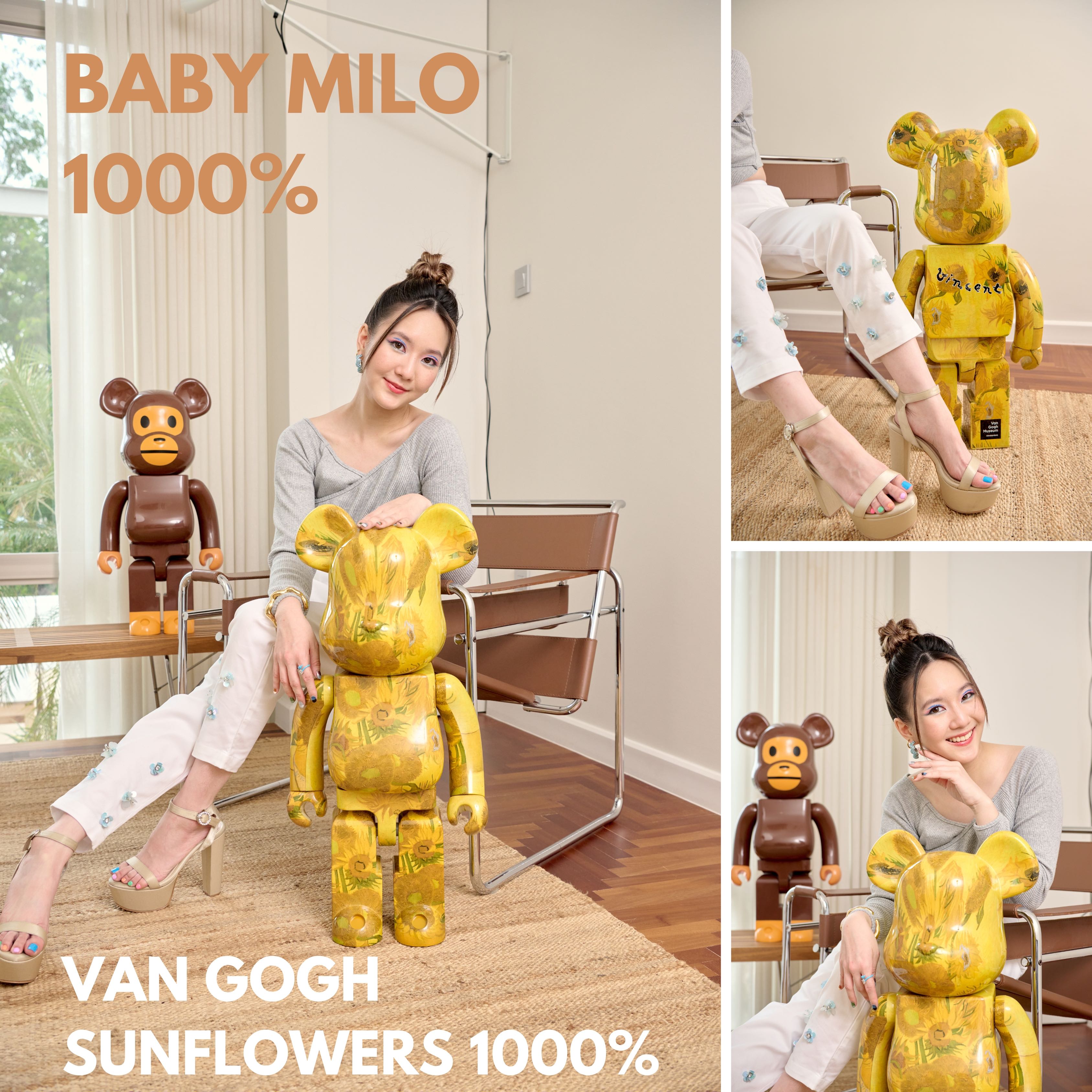💛Be@rbrick Van Gogh Sunflowers 1000%