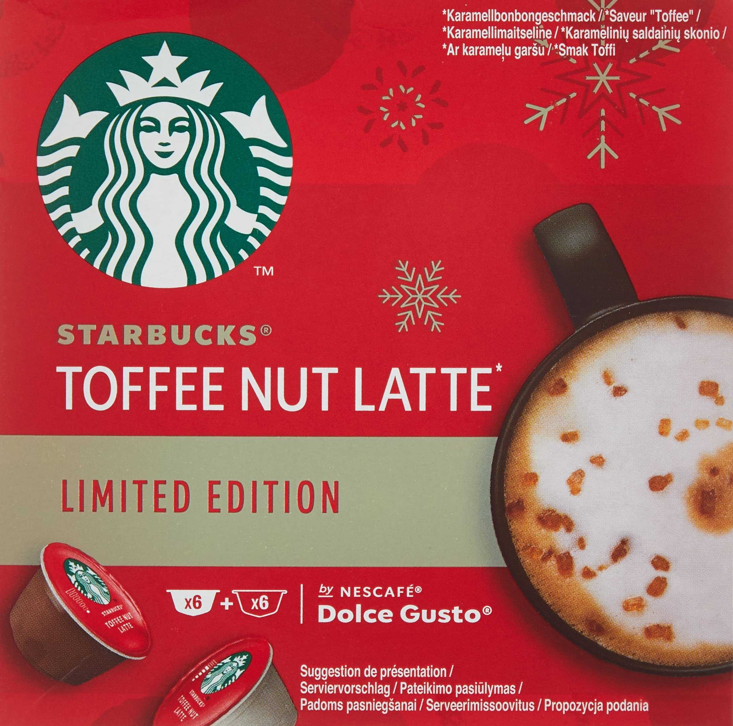 Starbucks Toffee Nut Latte(แคปซูล) น้ำหนัก 127.8 กรัม