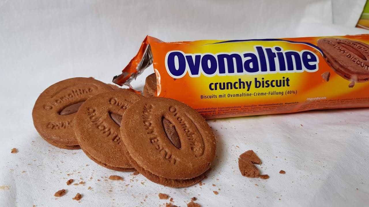 Ovomaltine Crunchy Biscuits น้ำหนัก 250 กรัม