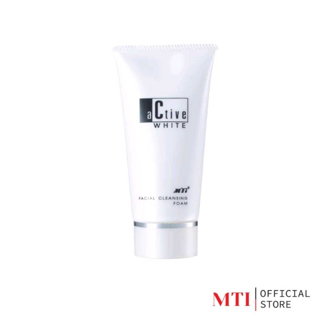 MTI (CCFA2) Active White CLEANSING FOAM โฟมล้างหน้า ฟองครีมอ่อนนุ่ม ไม่แห้งตึง  140ml.