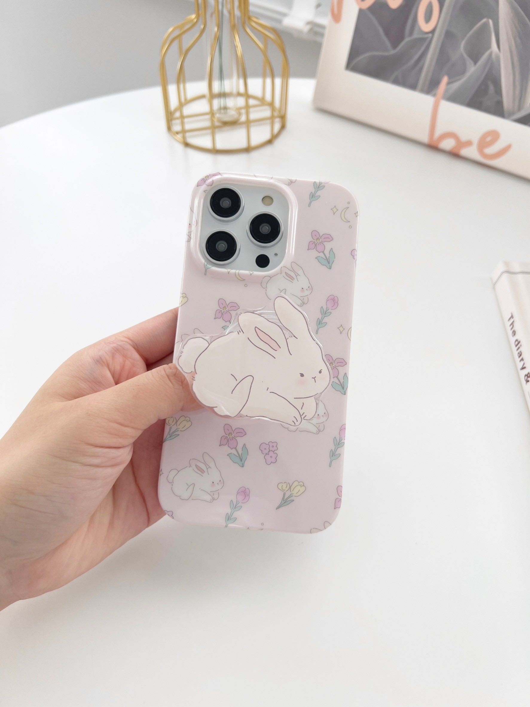 สอบถามก่อนกดสั่ง เคสกระต่าย เคสดอกไม้ สีชมพู ไอริง holder griptok กระต่าย เคสนิ่ม เคสไอโฟน เคสiphone