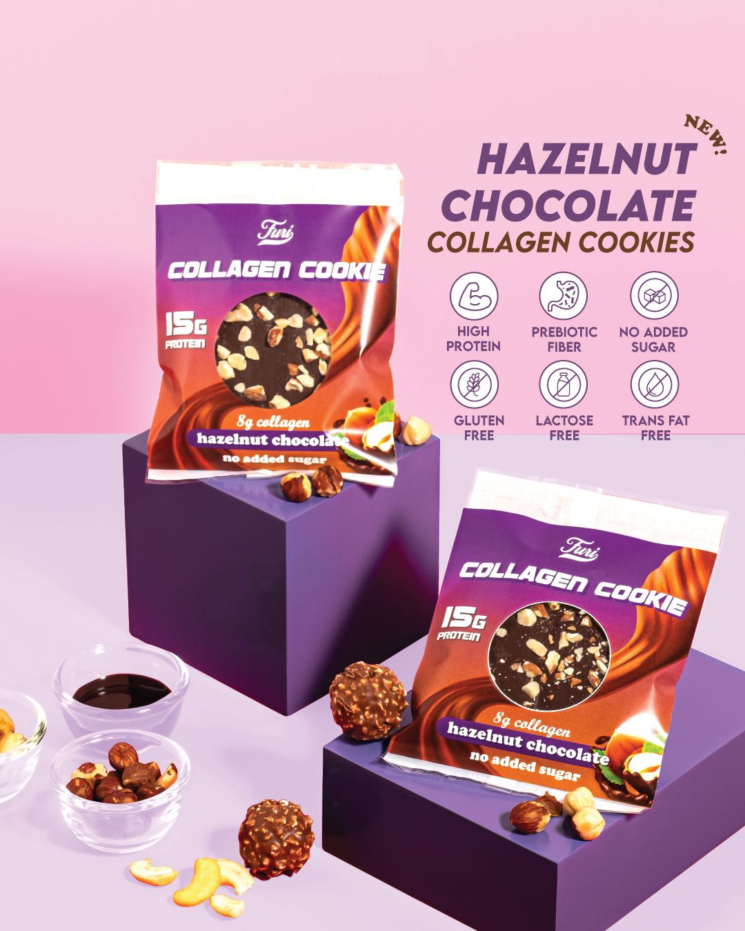 Furi Hazelnut Collagen cookie