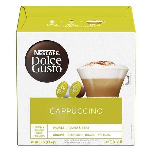 Nescafe Dolce Gusto Cappuccino  ( แคปซูล ) น้ำหนัก 186.4 กรัม