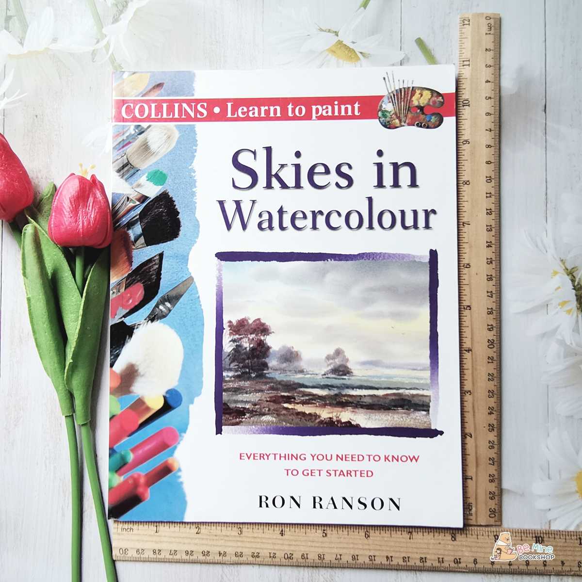 ❌SOLD❌ระบายสีท้องฟ้าด้วยสีน้ำเบื้องต้น║Skies in Watercolour║★มือสอง ★ปกอ่อน