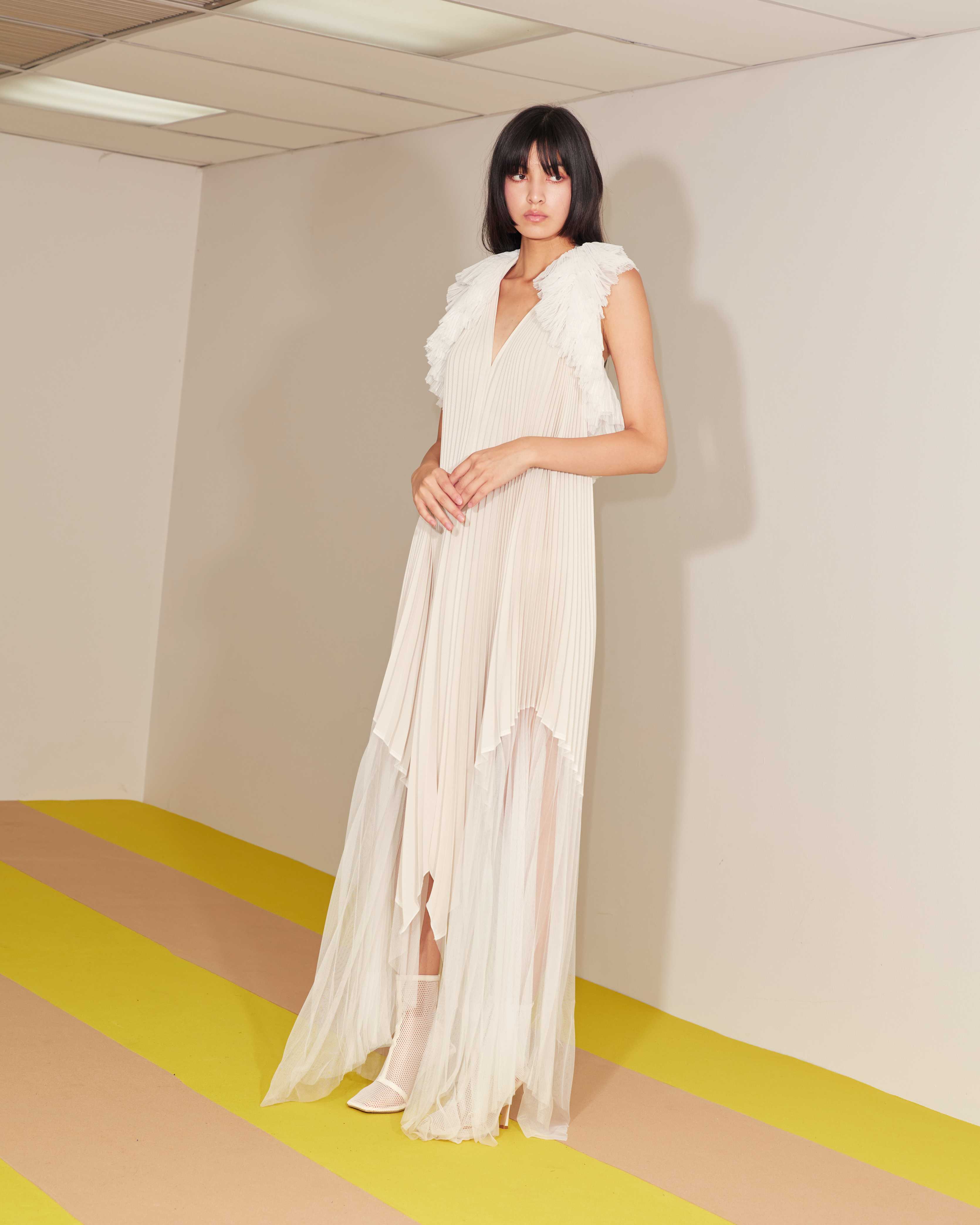 Gemma dress - Eggshell