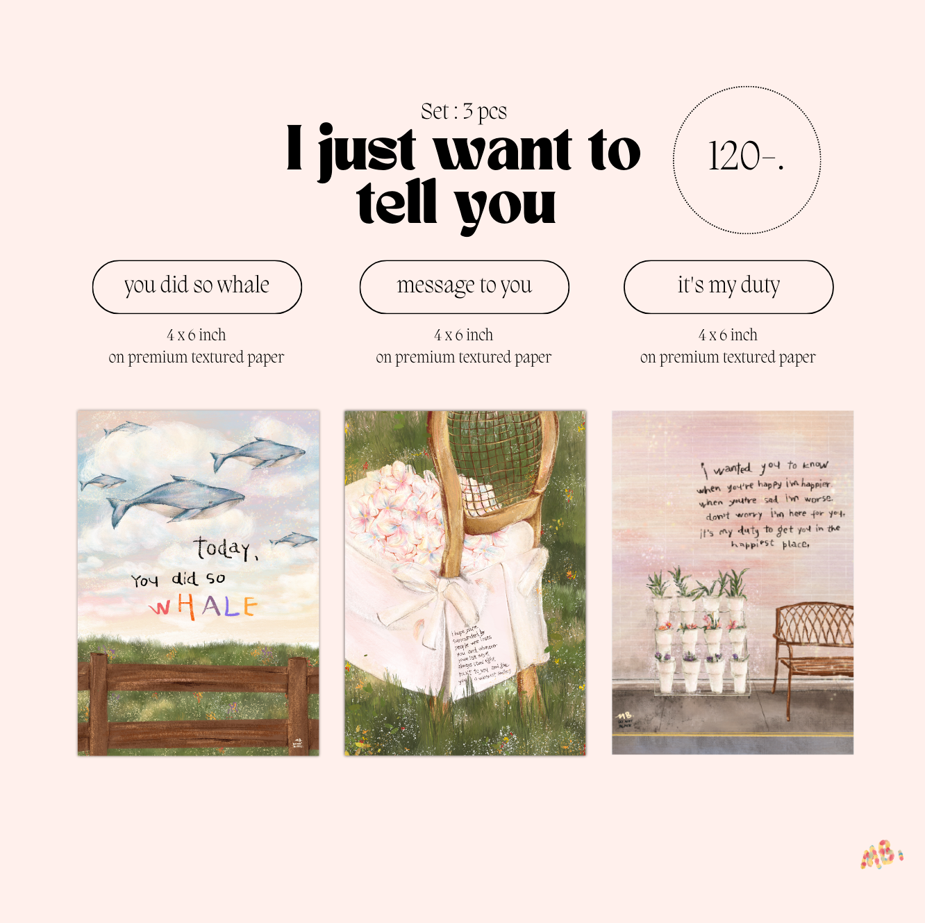 Art-prints set : i just want to tell you