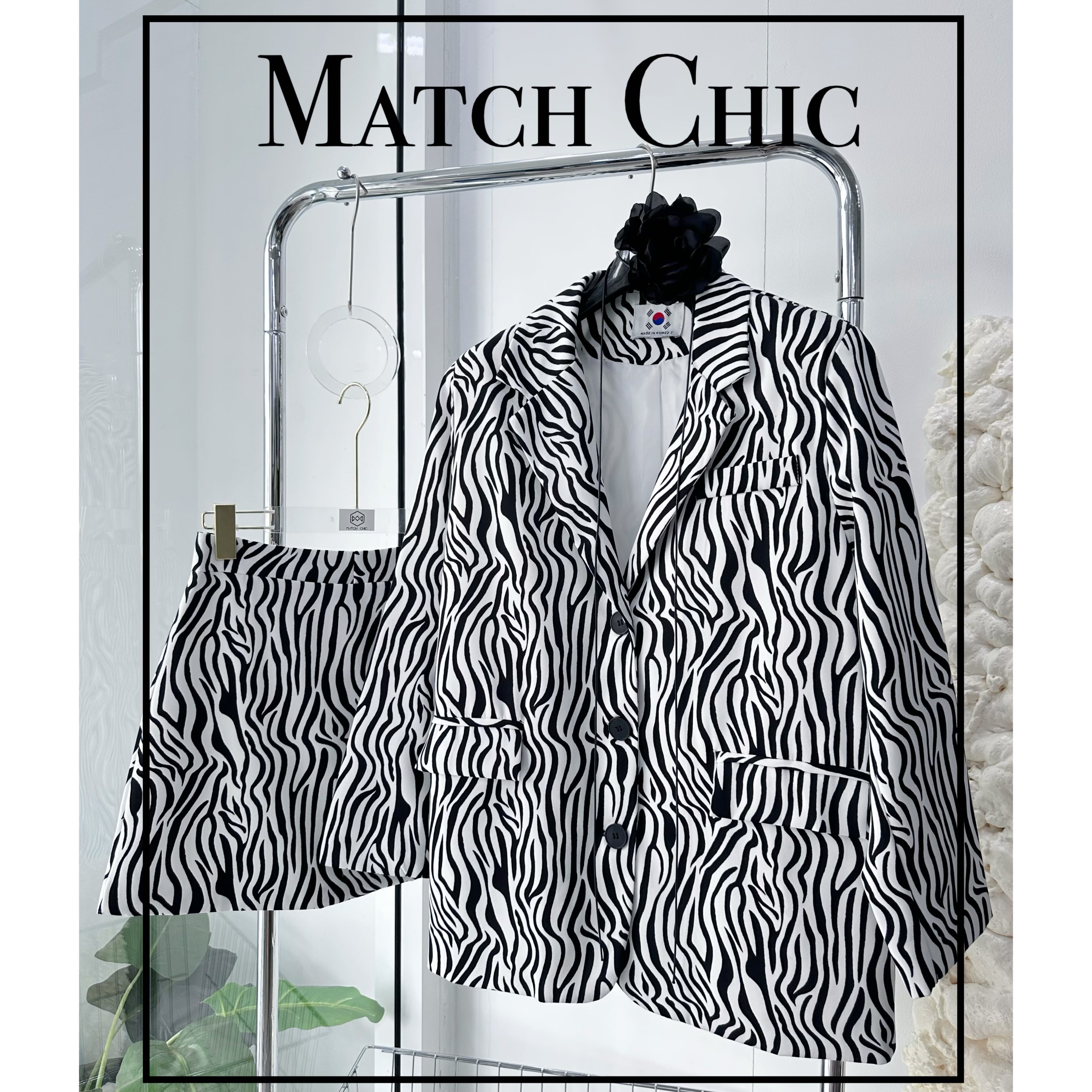 BLAZER SET : ZEBRA