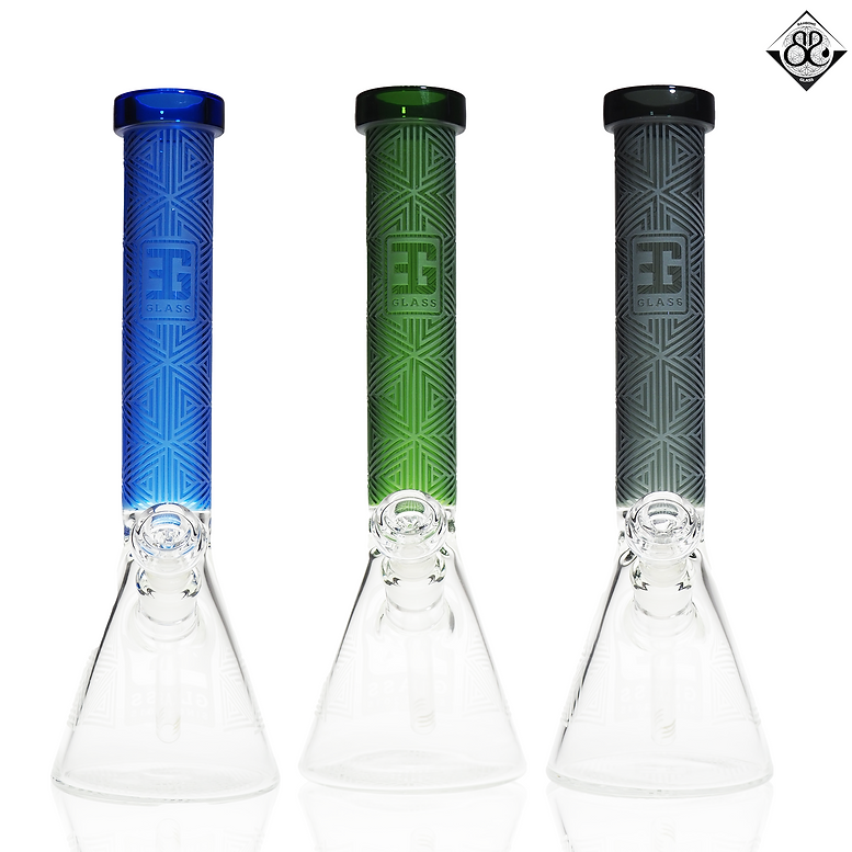 16Inches EG GLASS Triangle Sandblaste Beaker
