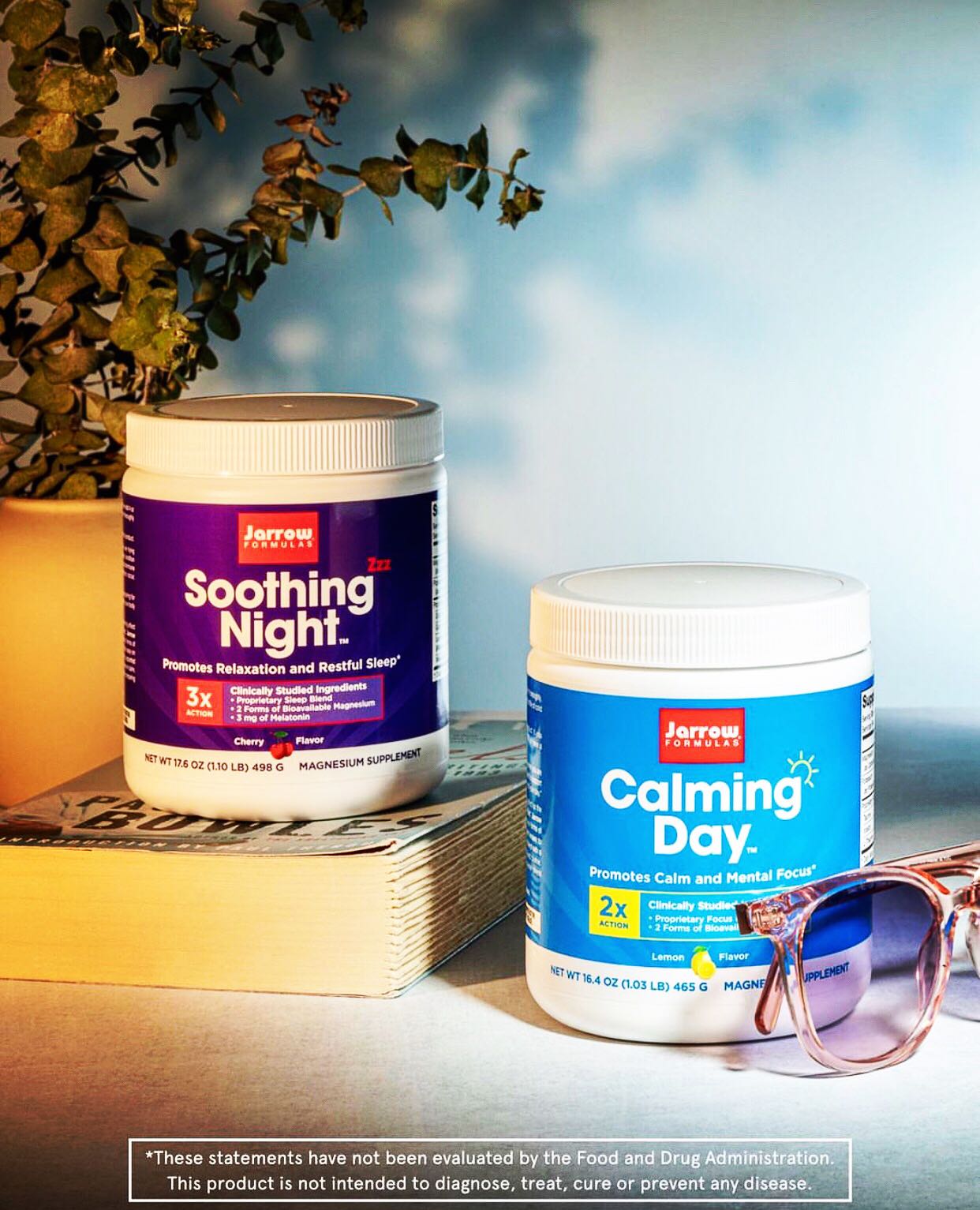 (Pre-order) Jarrow Calming Day รส Lemon 465g และ Soothing Night 465g ลดความเครียด ช่วยให้ผ่อนคลาย