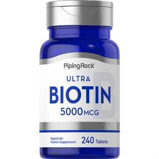 วิตามิน บำรุงเส้นผมและเล็บ PipingRock ULTRA Biotin 5000 mcg 240 Tablets