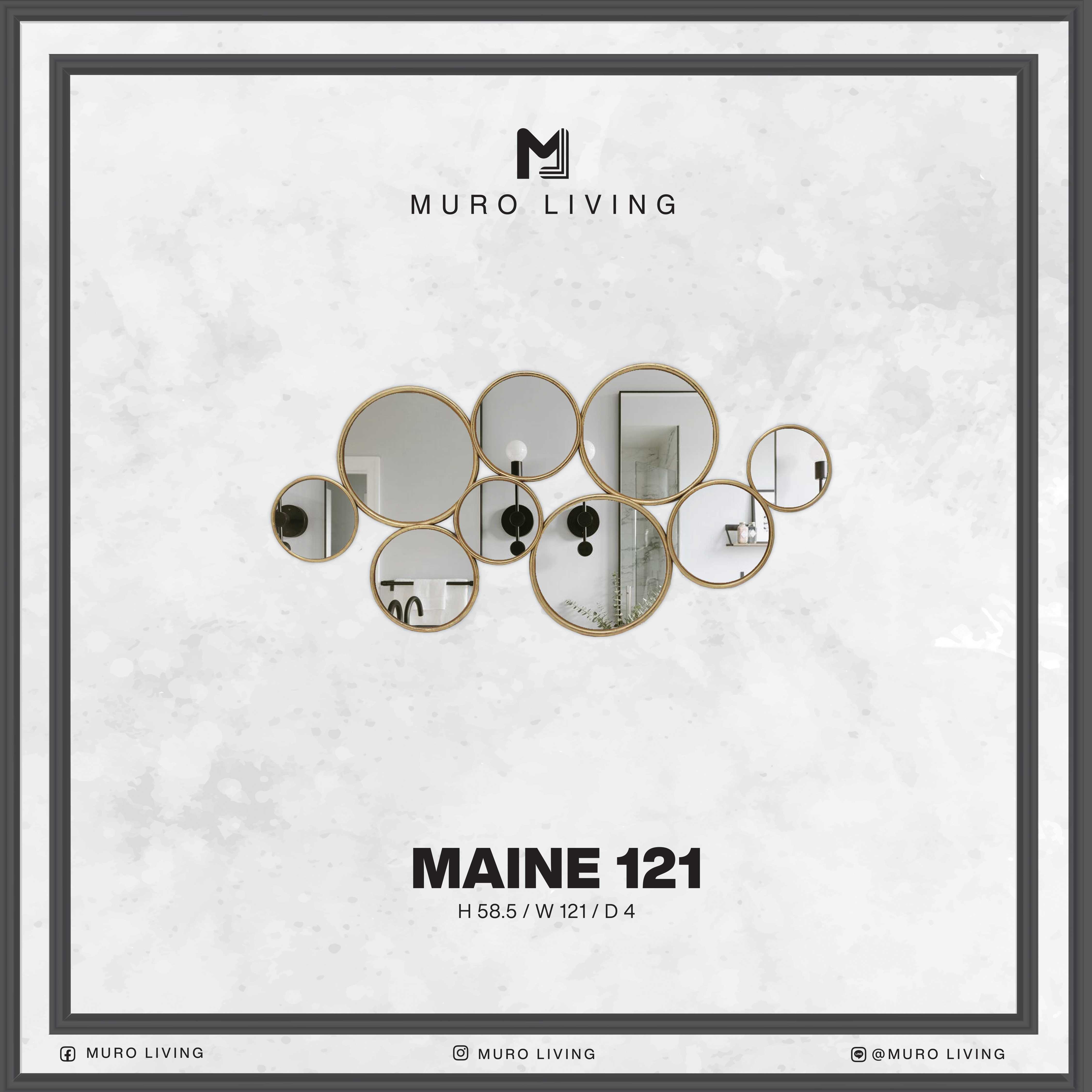 กระจกตกแต่งผนังดีไซน์ Muro Living รุ่น MAINE 121