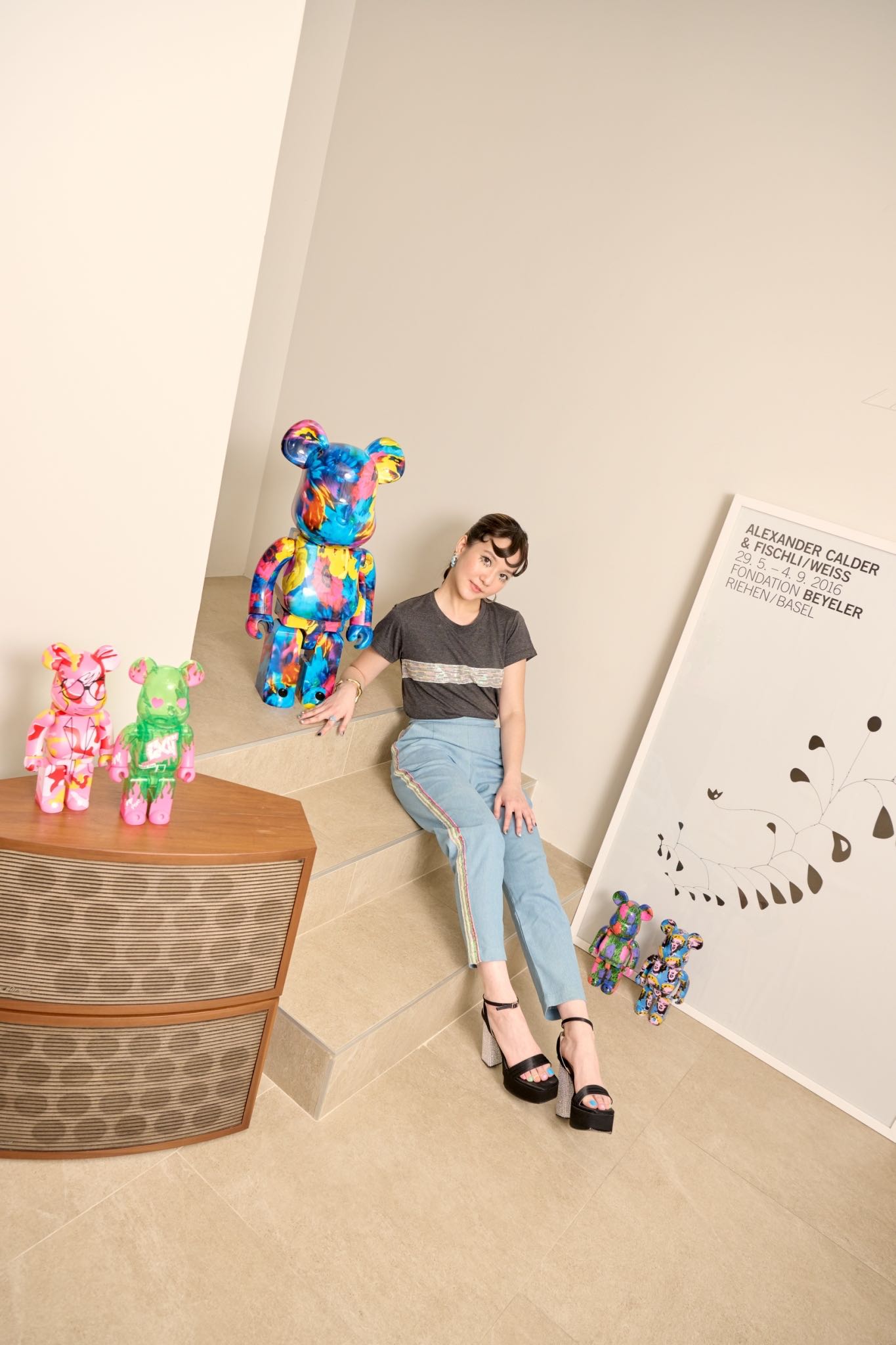 💙Bearbrick Mika Ninagawa Anemone💙  1000%
