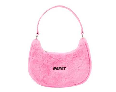 Nerdy Bag 👜 - Mully Eco Fur Two-Way Hobo Pink (พร้อมส่งจากทางแบรนด์)