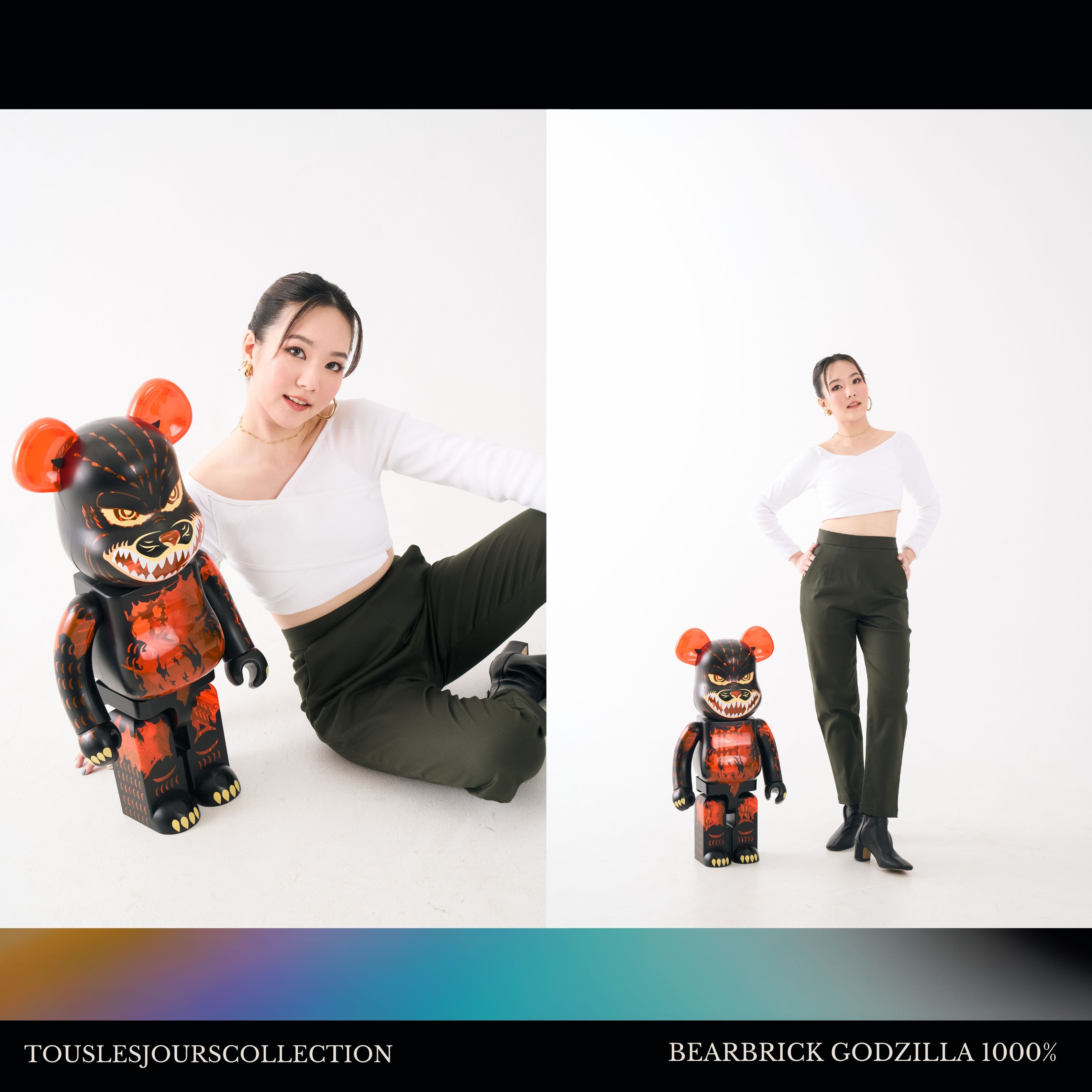 bearbrick Godzilla (Meltdown: Clear Orange Version)