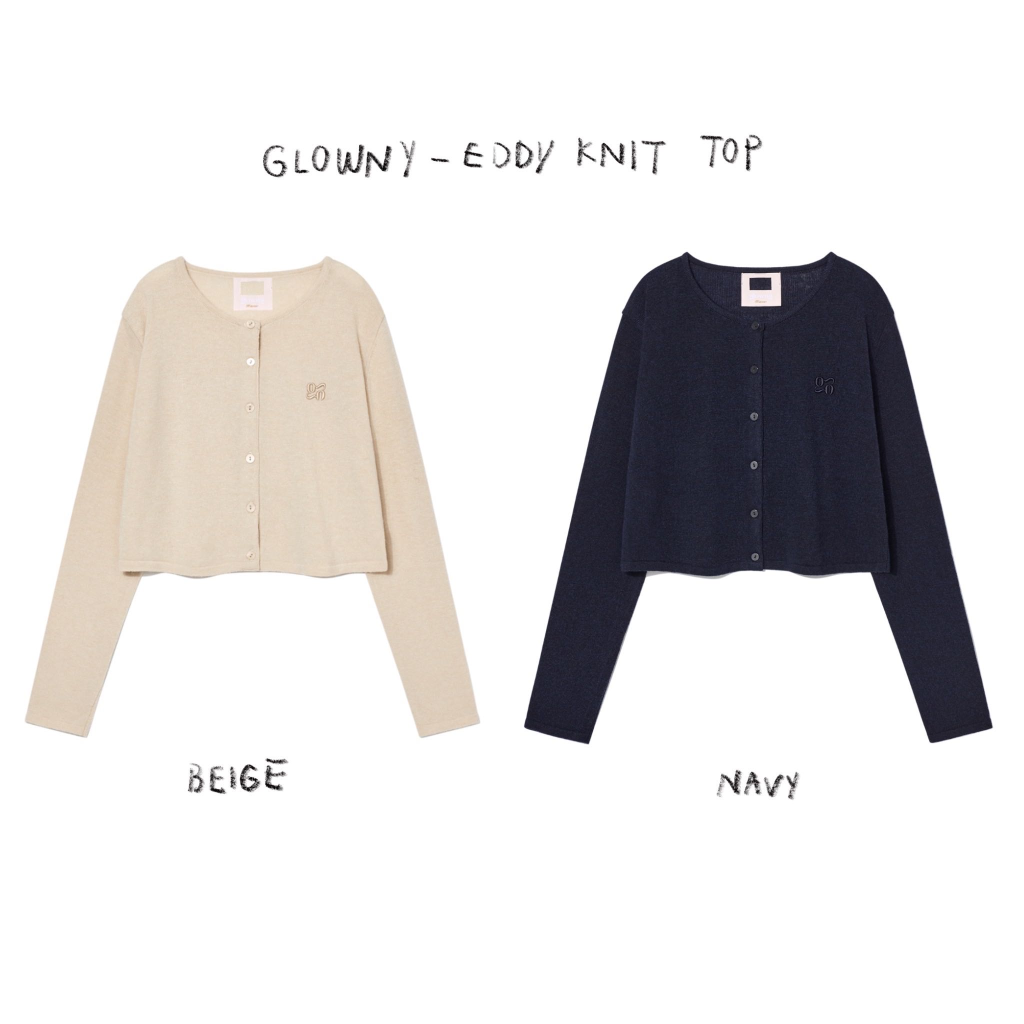 (PRE,รวมส่ง) EDDY KNIT TOP /GLOWNY