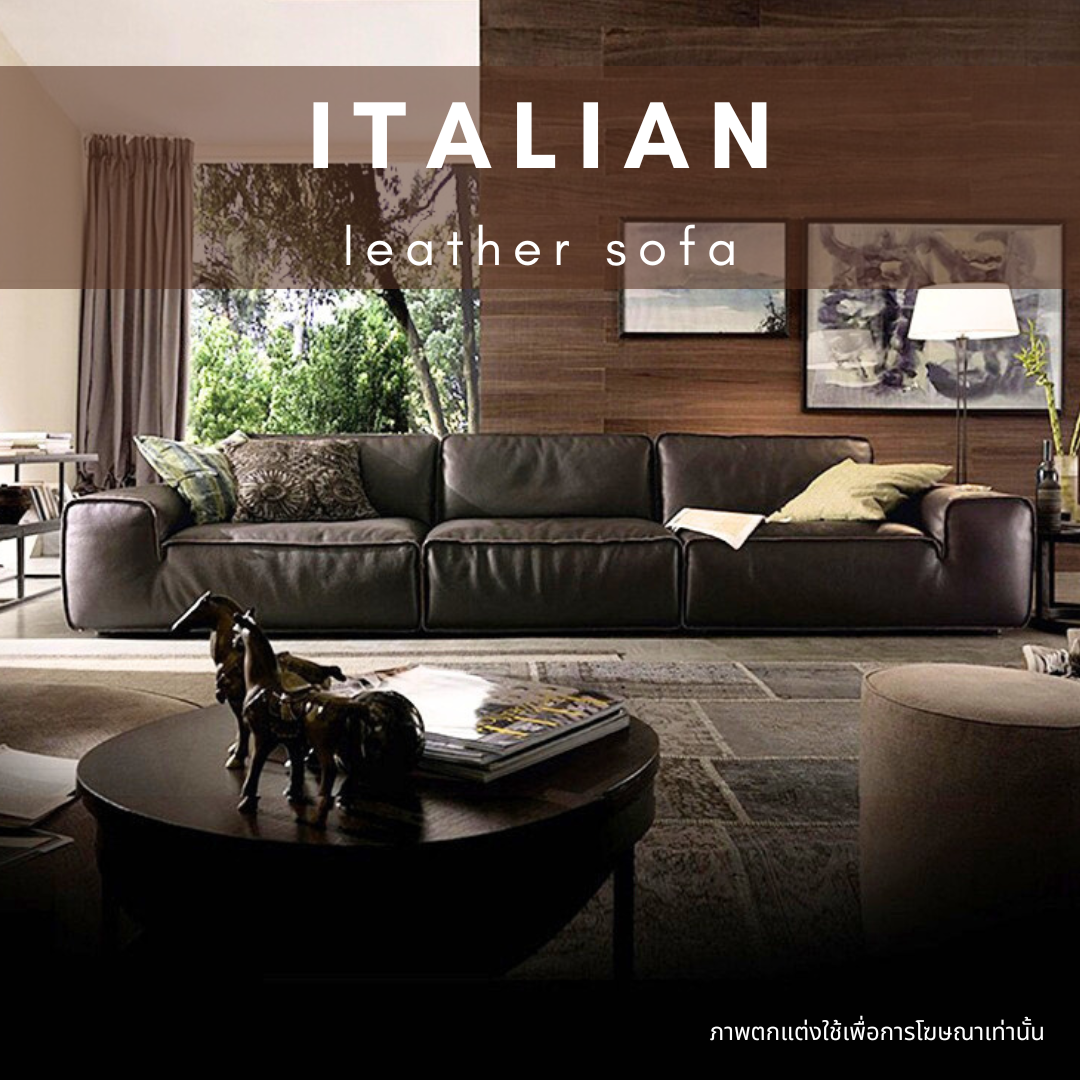 Italian leather sofa