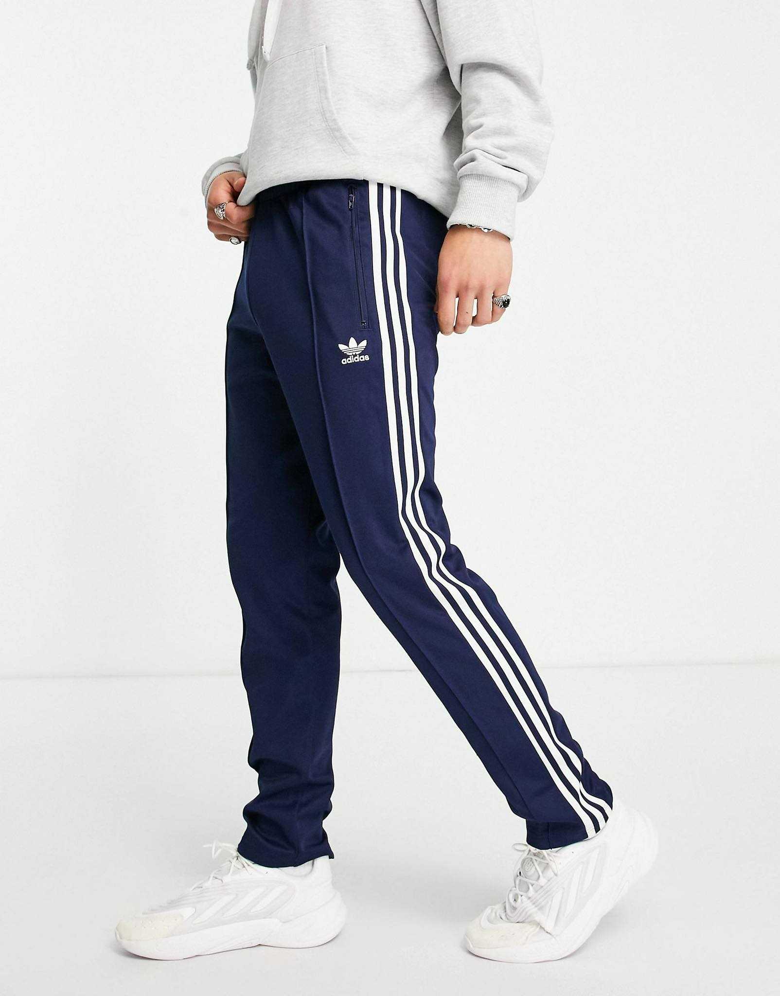 Adidas beckenbauer pants blue deals
