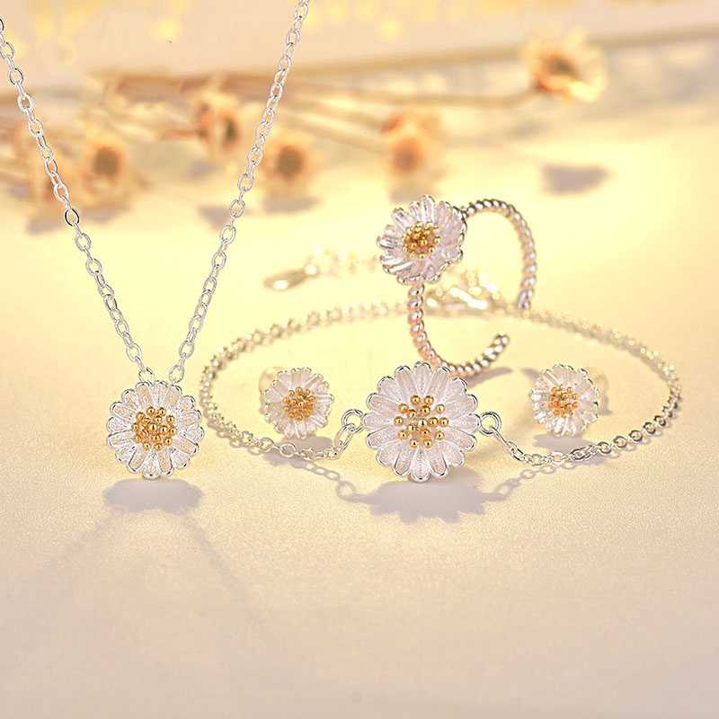 ชุดเครื่องประดับดอกเดซี่ Daisy เครื่องประดับแฟชั่น น่ารัก ราคาถูก 🌼 ส่งฟรี  🌼