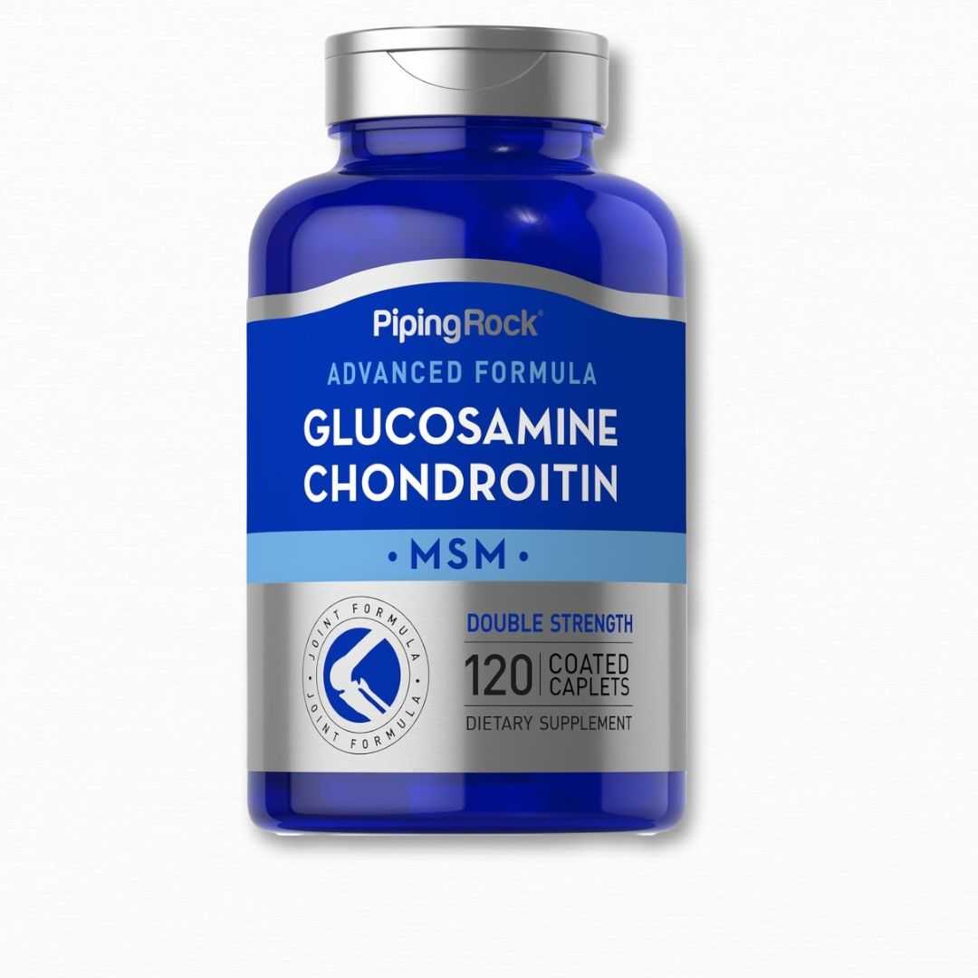 120 เม็ด บำรุงข้อเข่าเสื่อม  Piping Rock  Glucosamine Chondroitin MSM