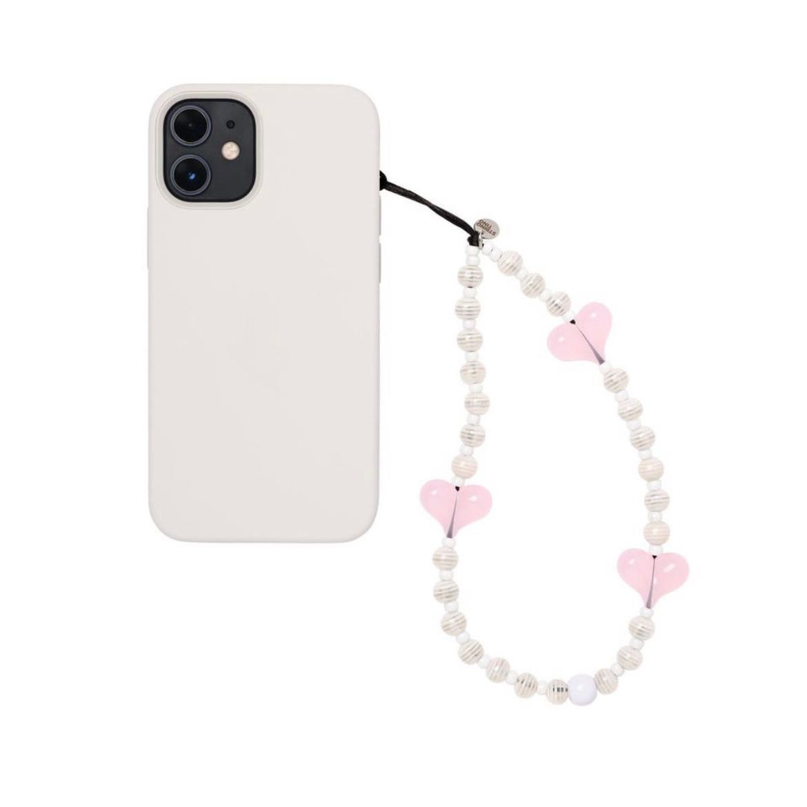 [พร้อมส่ง] STRING TING Strawberry Marshmallow Wristlet Phone Strap