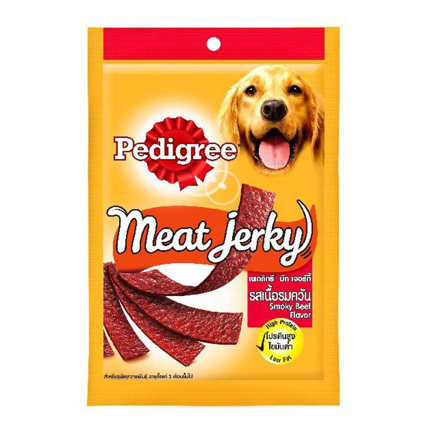 ขนมสุนัข Pedigree มีทเจอร์กี้ รสเนื้อรมควัน 80กรัม
