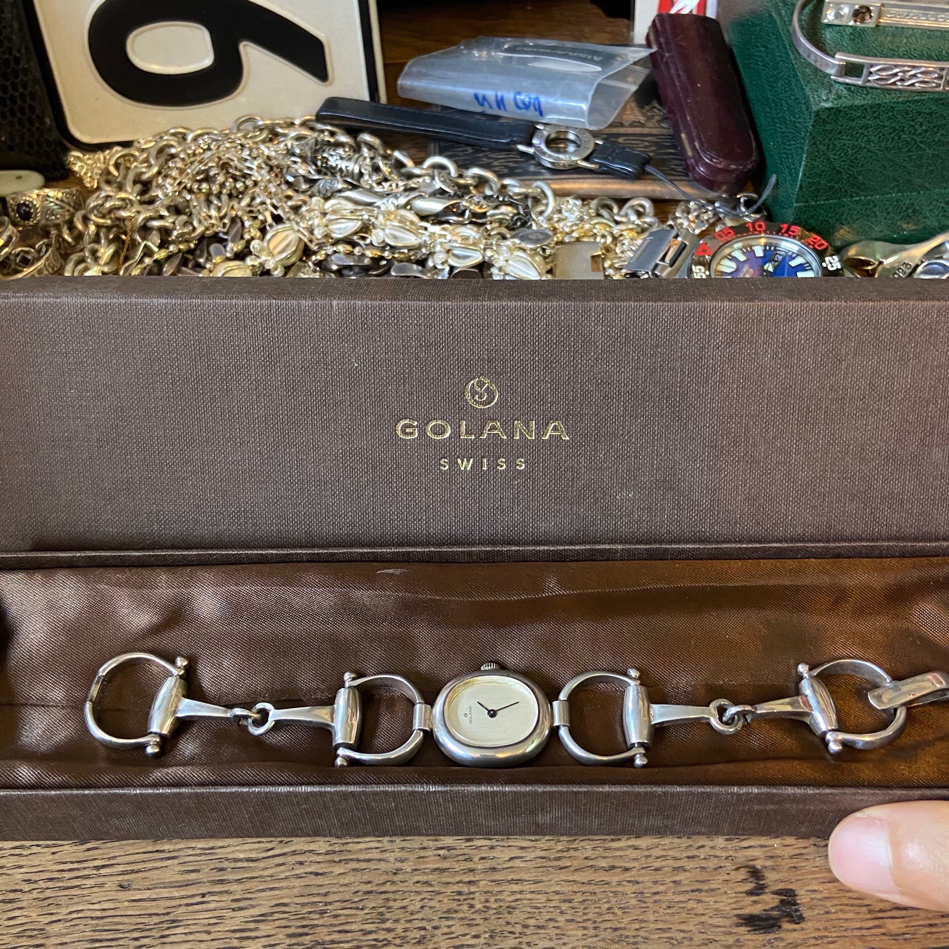 นาฬิกา GOLANA เงินแท้ Swiss 