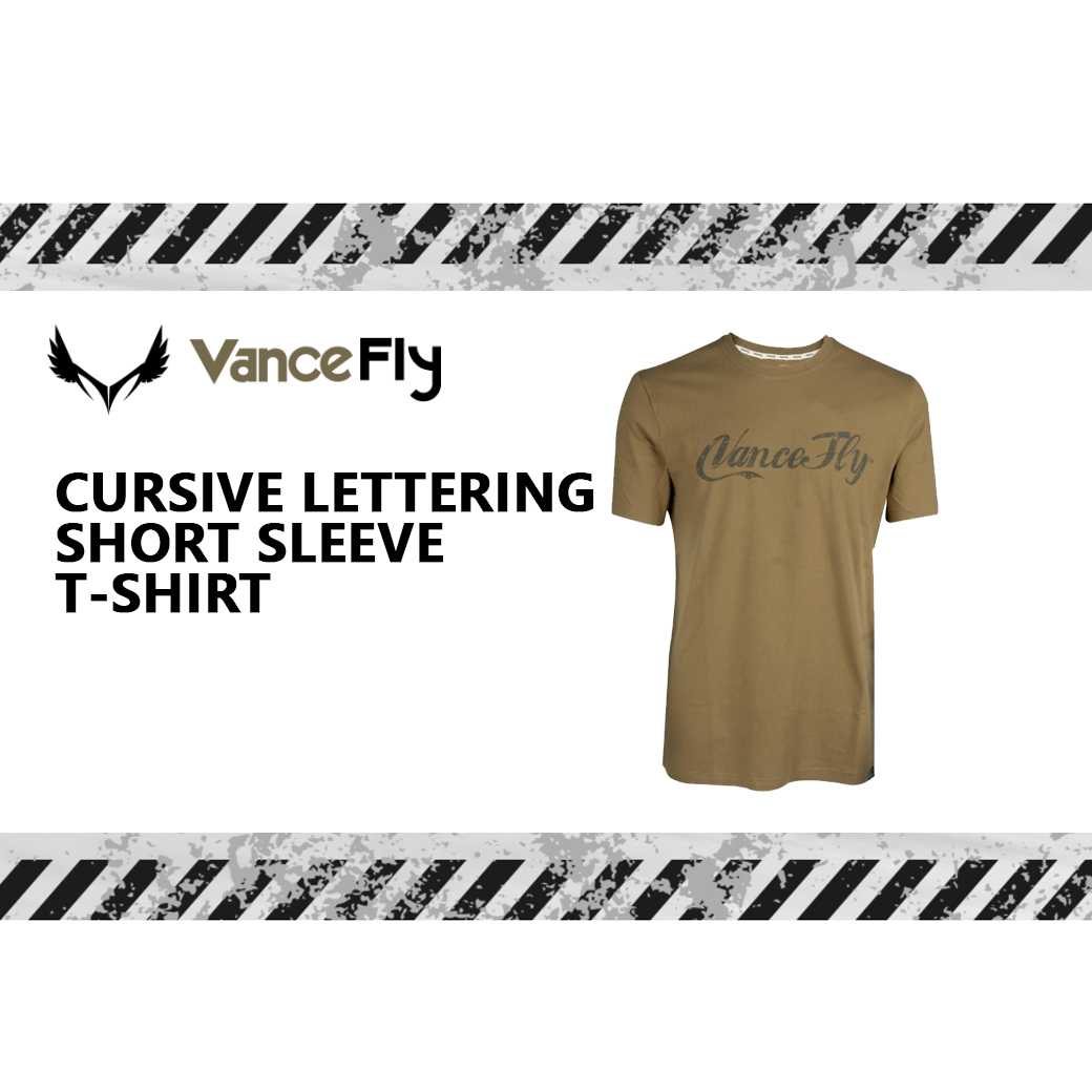 Cursive Lettering Short Sleeve T-Shirt
