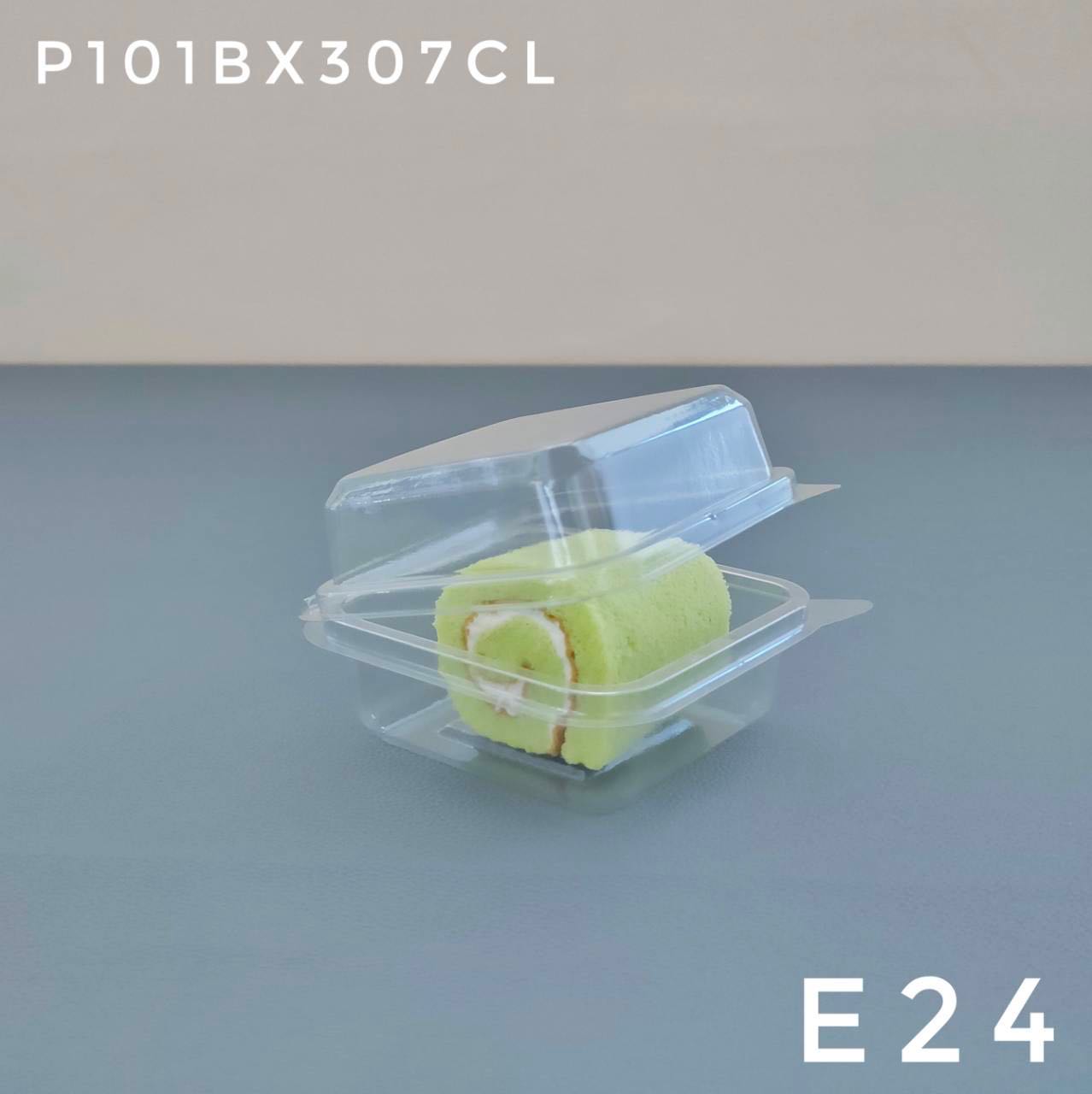 P101BX307CL กล่องฝาพับใส E24   ห่อ50  ชิ้น ลัง 800 ชิ้น