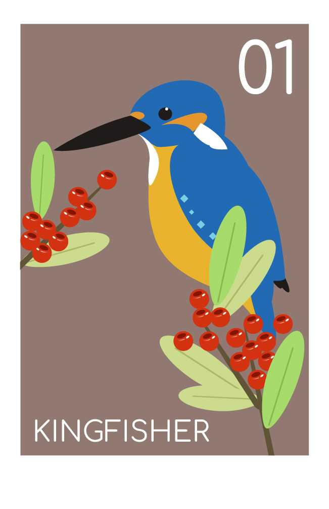 enamemo wild bird cards I