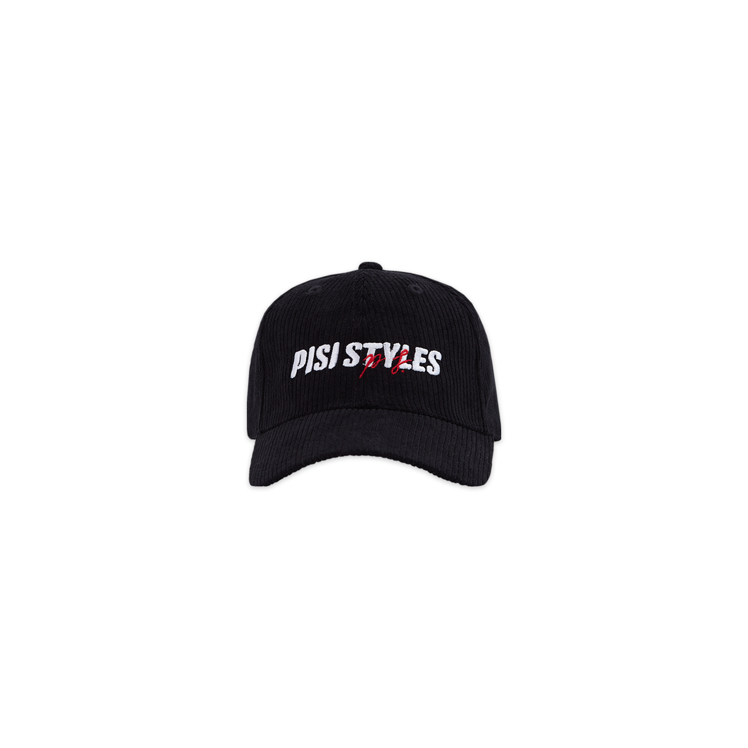 🧢 หมวกแก๊ปลูกฟูก PISI STYLES (PS.) Corduroy Cap 02 ผ้าลูกฝูก | Black