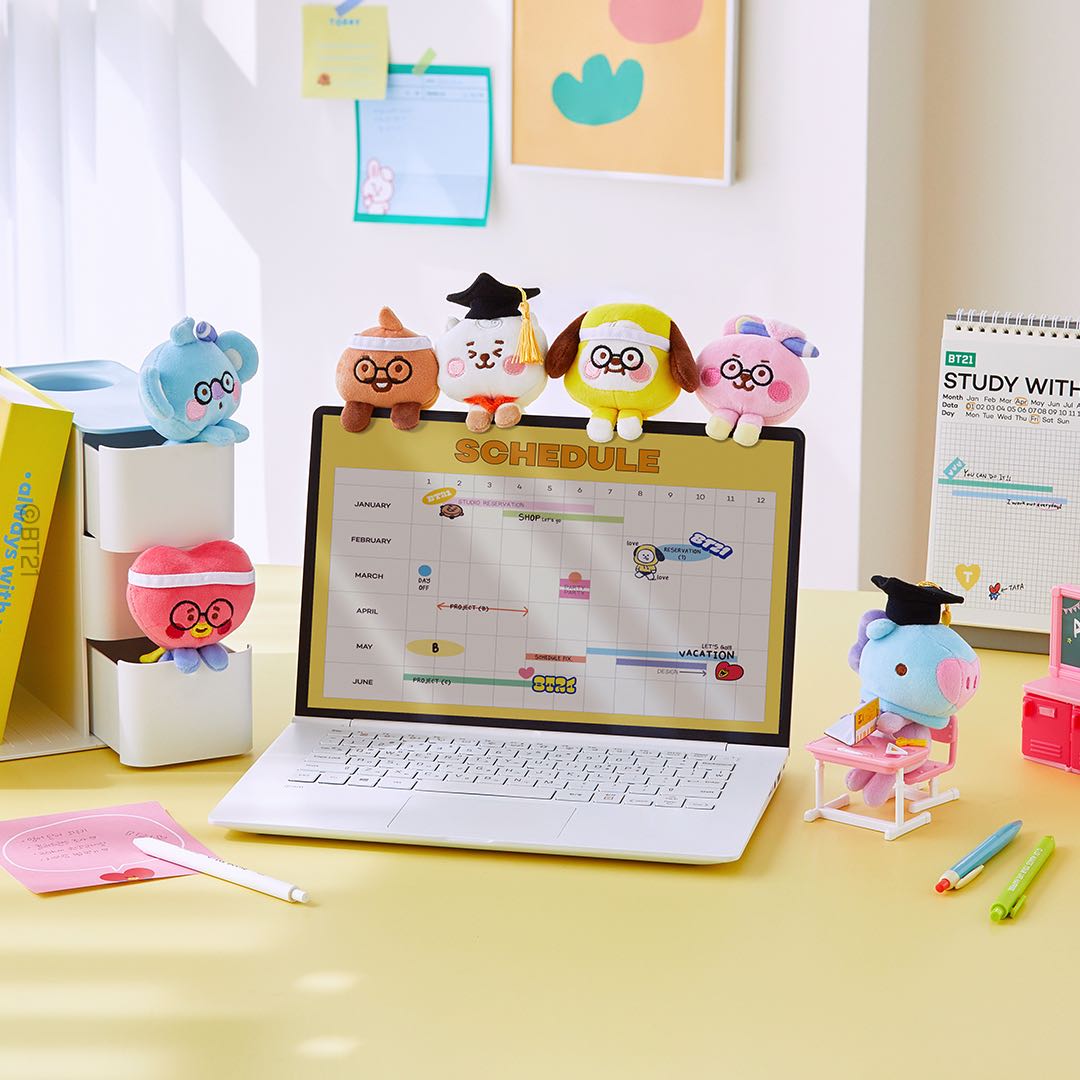 พร้อมส่ง🎉 BT21 BABY Study with Me Monitor Doll