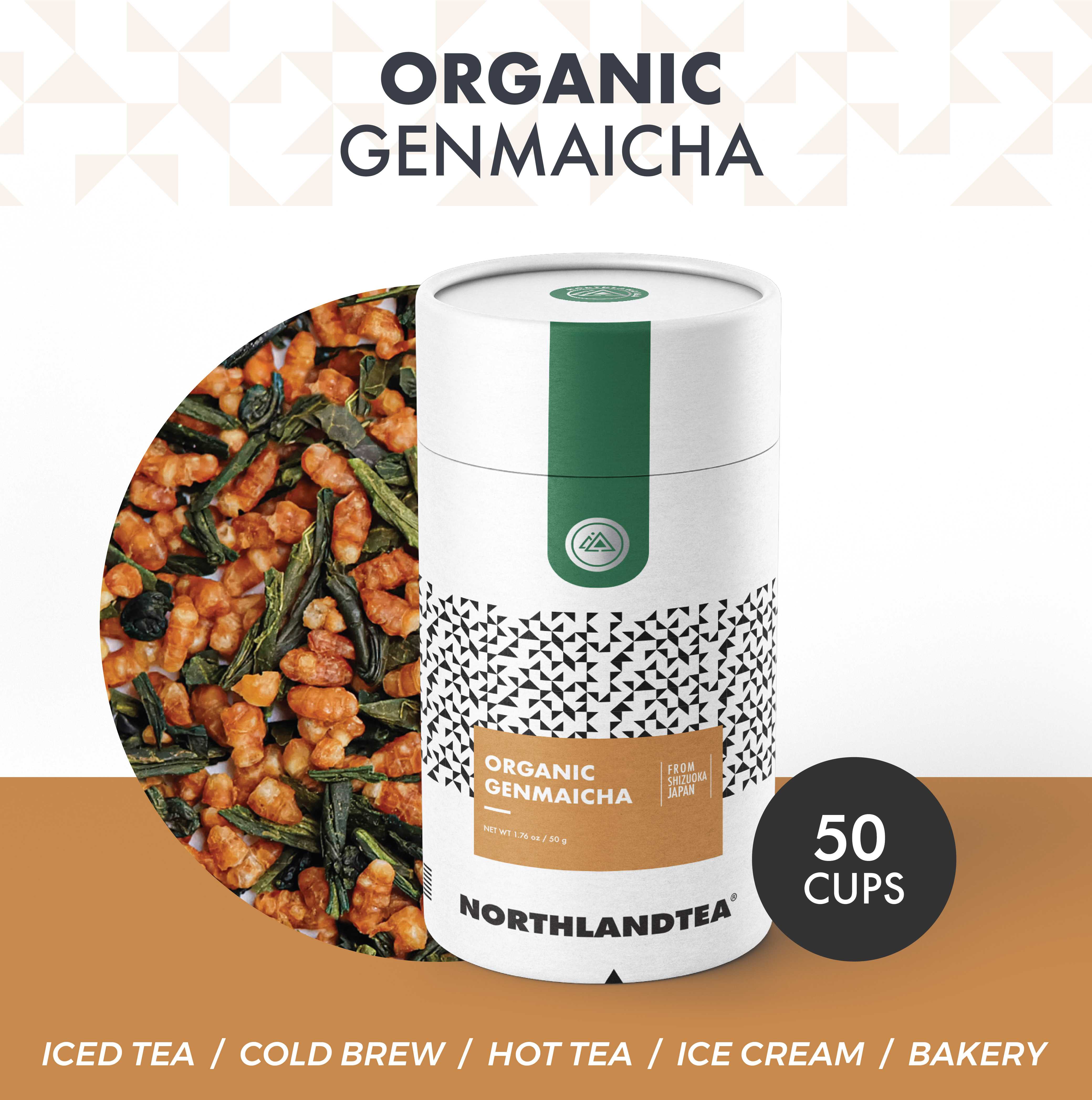 ชาข้าวคั่วเกนไมฉะ JAS ออร์แกนิค ขนาด 50 กรัม HOT & ICED TEA / COLD BREW