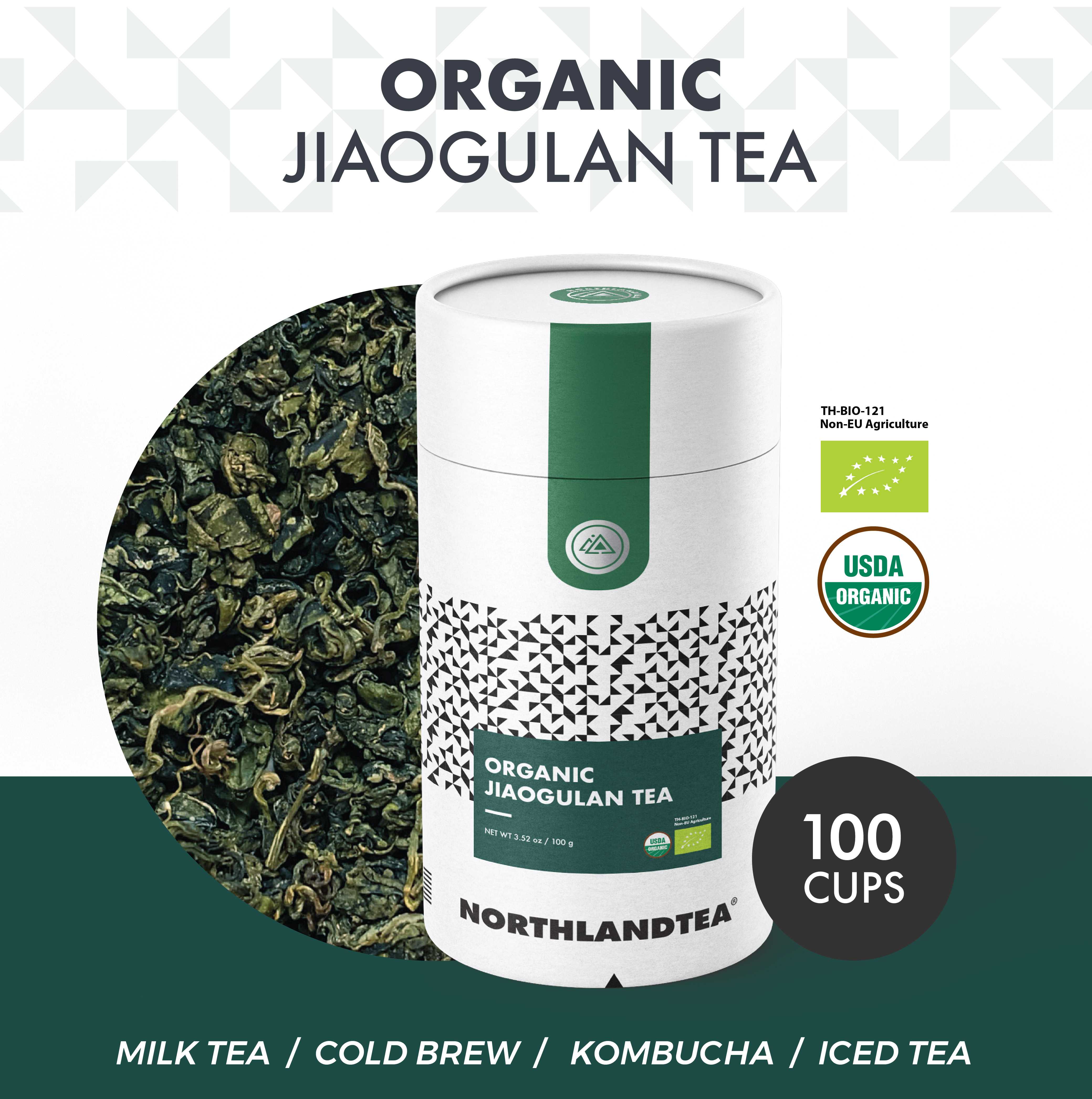 ชาเจียวกู่หลาน USDA & EU ออร์แกนิค ขนาด 100 กรัม HOT & ICED TEA / COLD BREW / KOMBUCHA