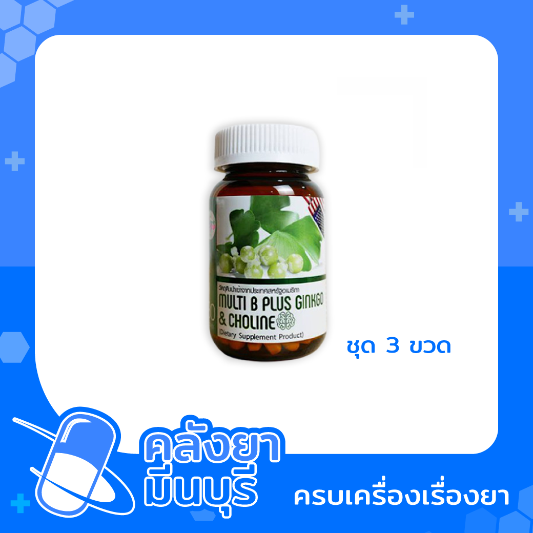 MULTI B PLUS GINKGO&CHOLINE (3 ขวด)