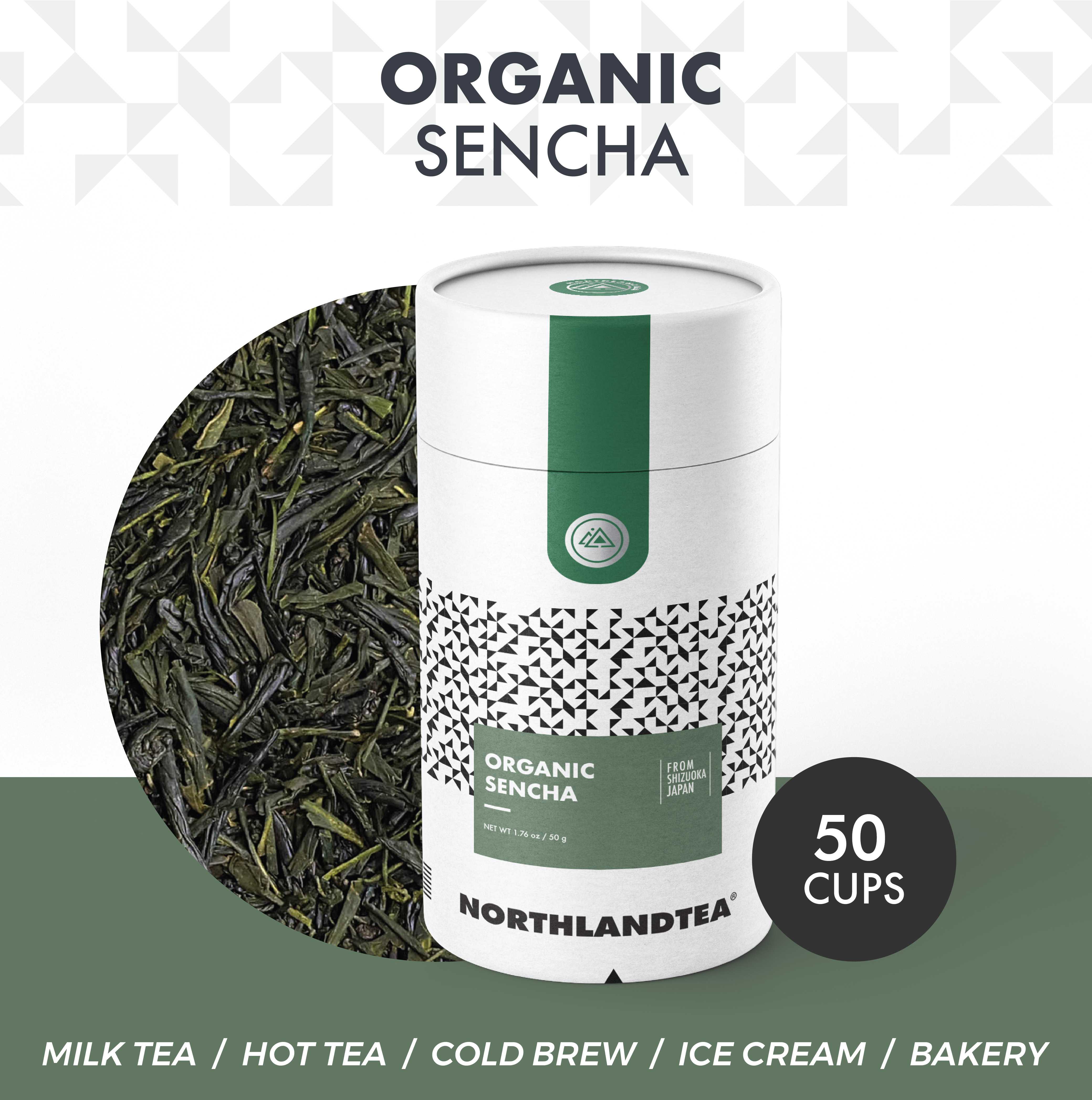 ชาเขียวเซนฉะ JAS ออร์แกนิค ขนาด 50 กรัม HOT & ICED TEA / COLD BREW