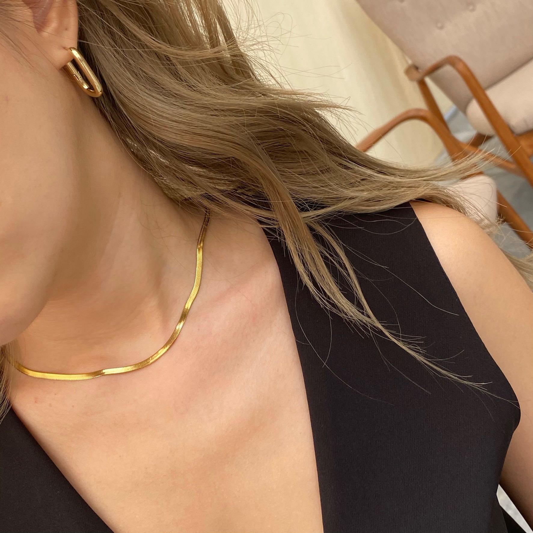 Flat Bone (gold / silver) (stainless steel)