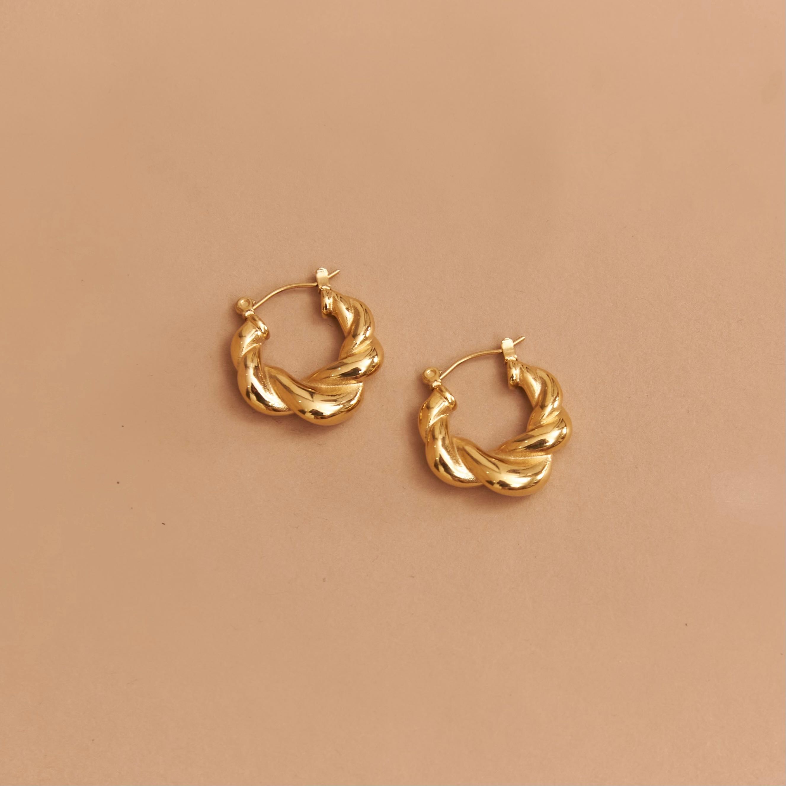 Eulalie Gold Plated Earrings