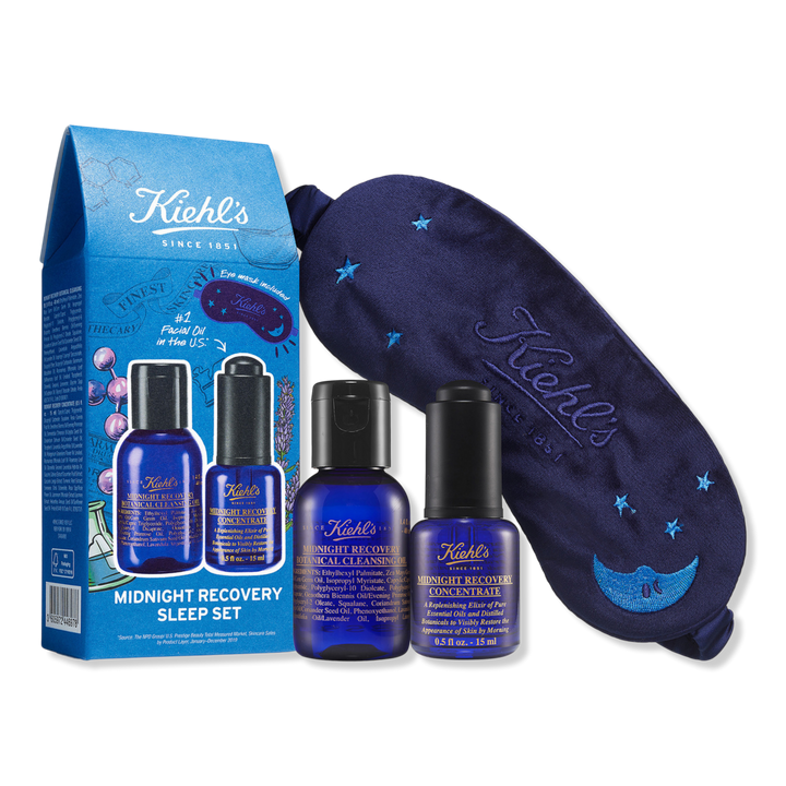 Limited Edition !! KIEHL'S  Midnight Recovery Sleep Set with Eye Mask