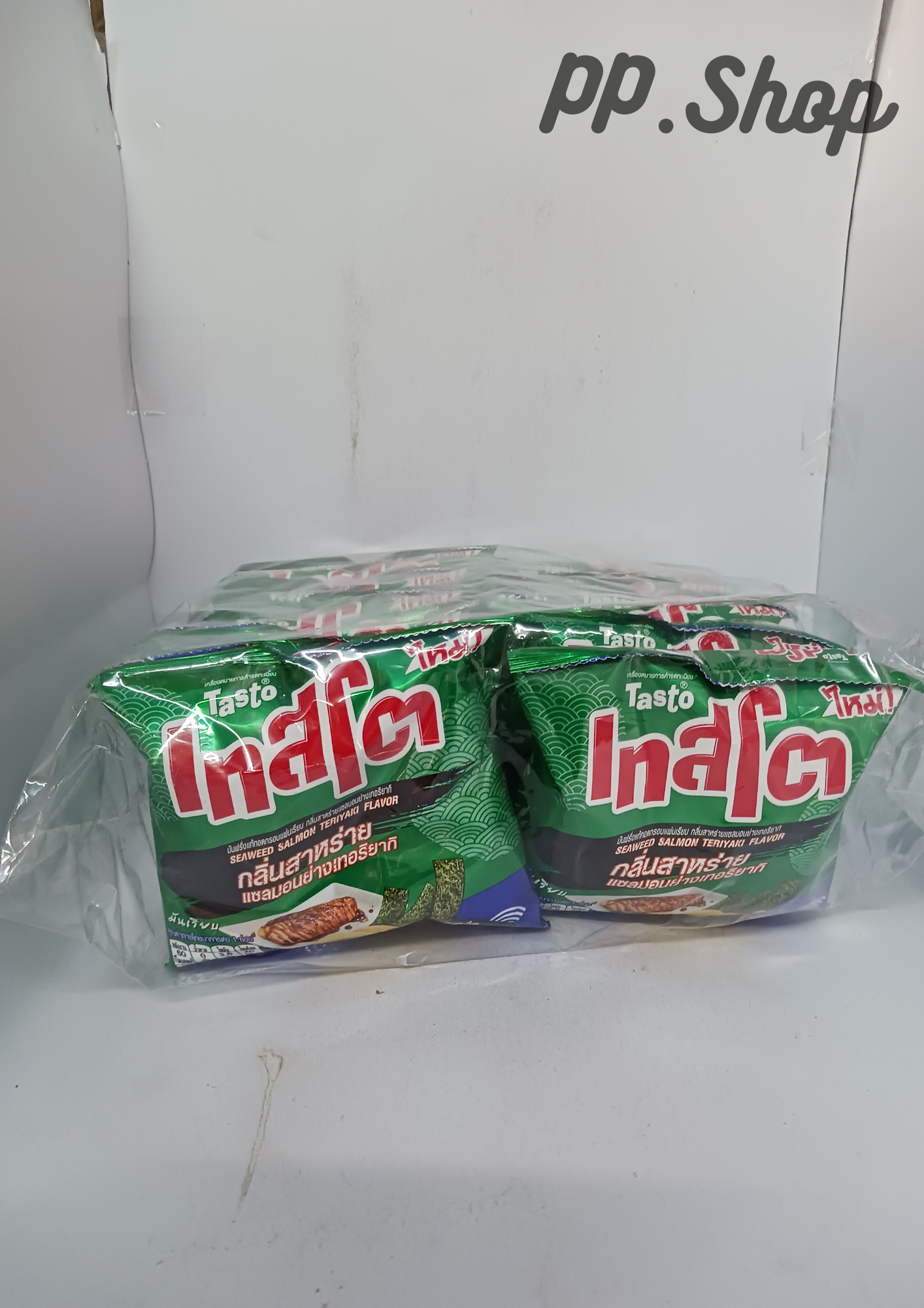 เทสโตสาหร่ายเเซลม่อนย่างเทอริยากิ 5 บาท