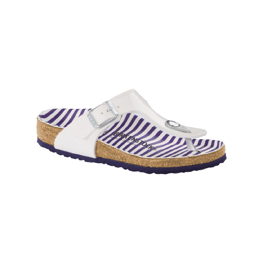 Birkenstock รองเท้าแตะ เด็กผู้หญิง รุ่น Gizeh สี Nautical Stripes White - 1012723 (regular)