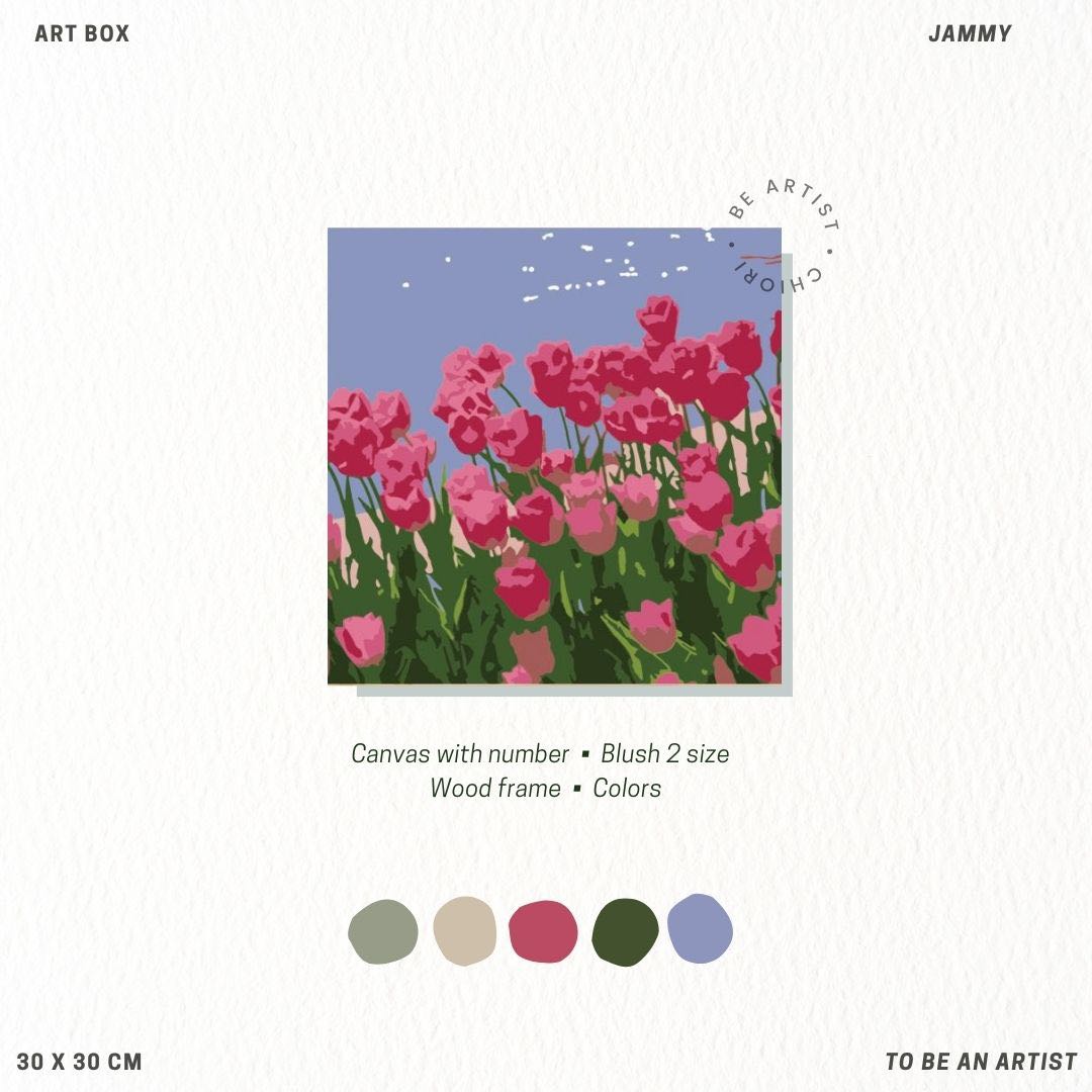 Art Painting box - JAMMY [SIZE 30 x30]