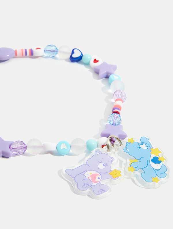 พร้อมส่ง Care Bears x Skinnydip Lilac Beaded Phone Strap